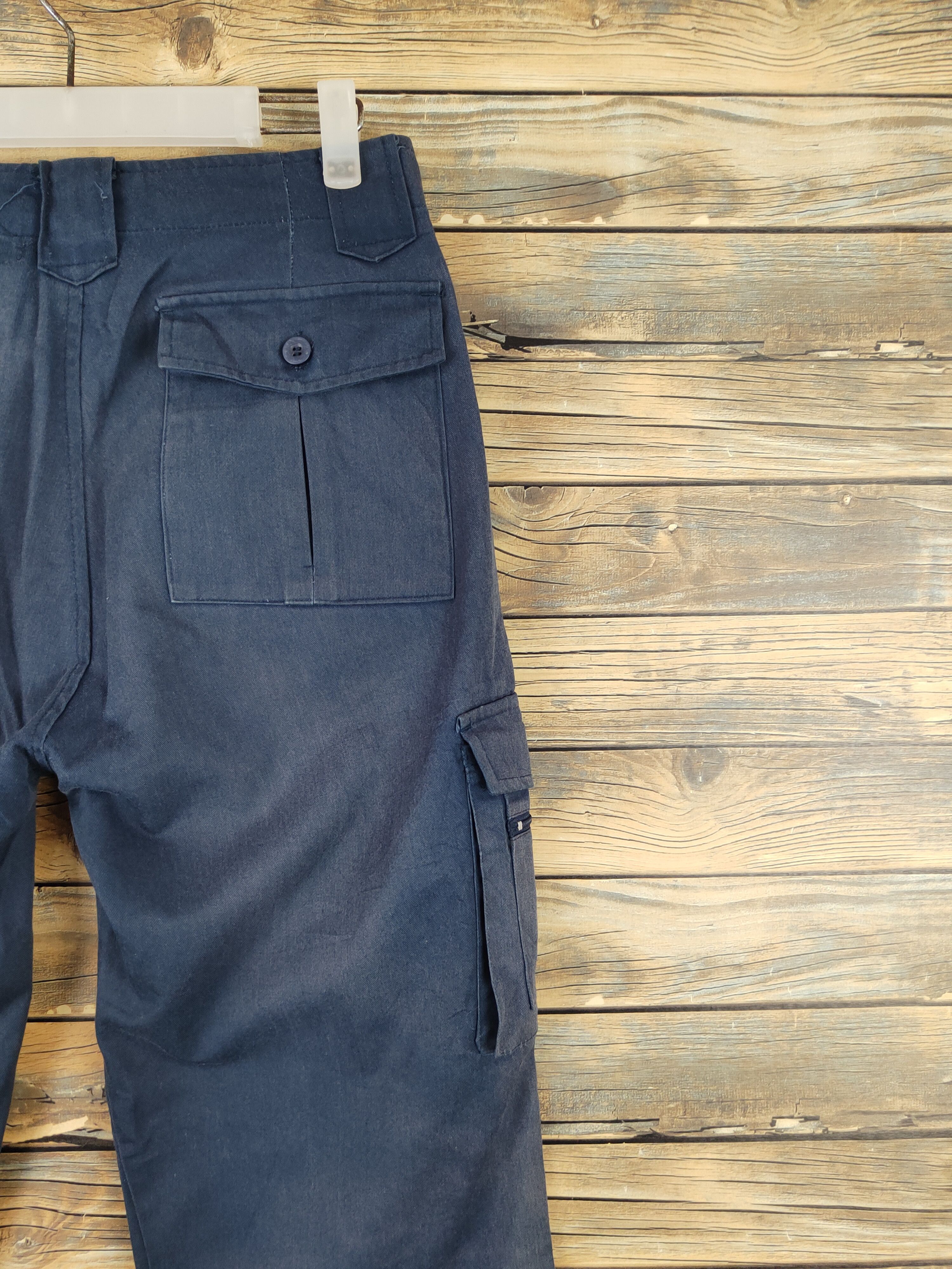 Japanese Brand Japanese Brand Navy Faded Multipocket Cargo Pants #W1044 Size US 28 / EU 44 - 10 Thumbnail