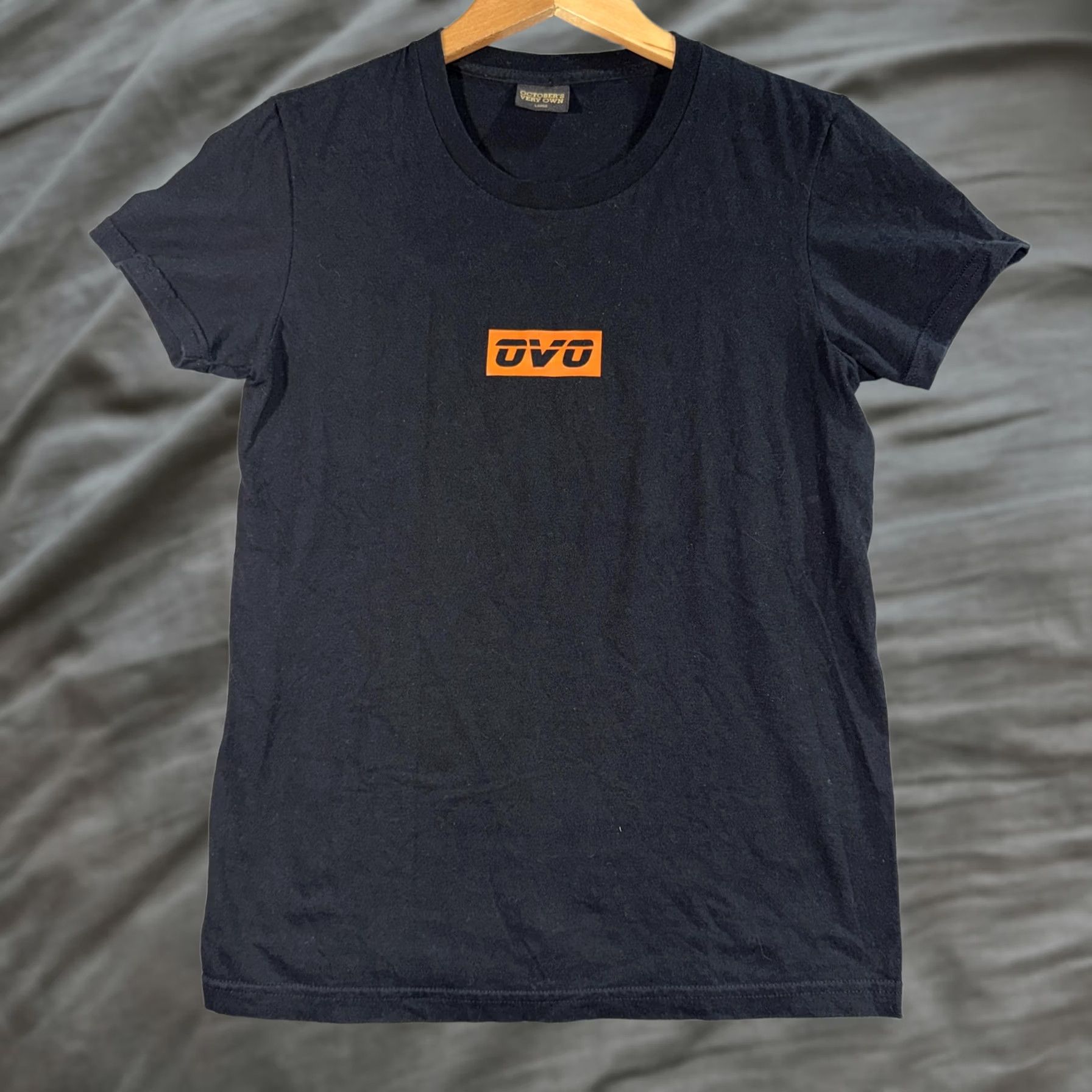 Vintage OVO Shirt Women’s Large Black Box Logo Graphic Tee Streetwear Size L / US 10 / IT 46 - 1 Thumbnail