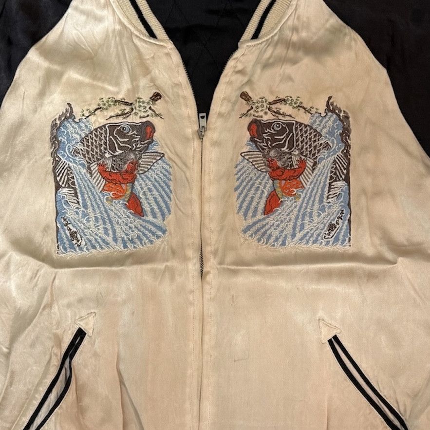Japanese Brand 90s Sukajan Kintaro Embroidered Satin Jacket Japan M Size US M / EU 48-50 / 2 - 3 Thumbnail