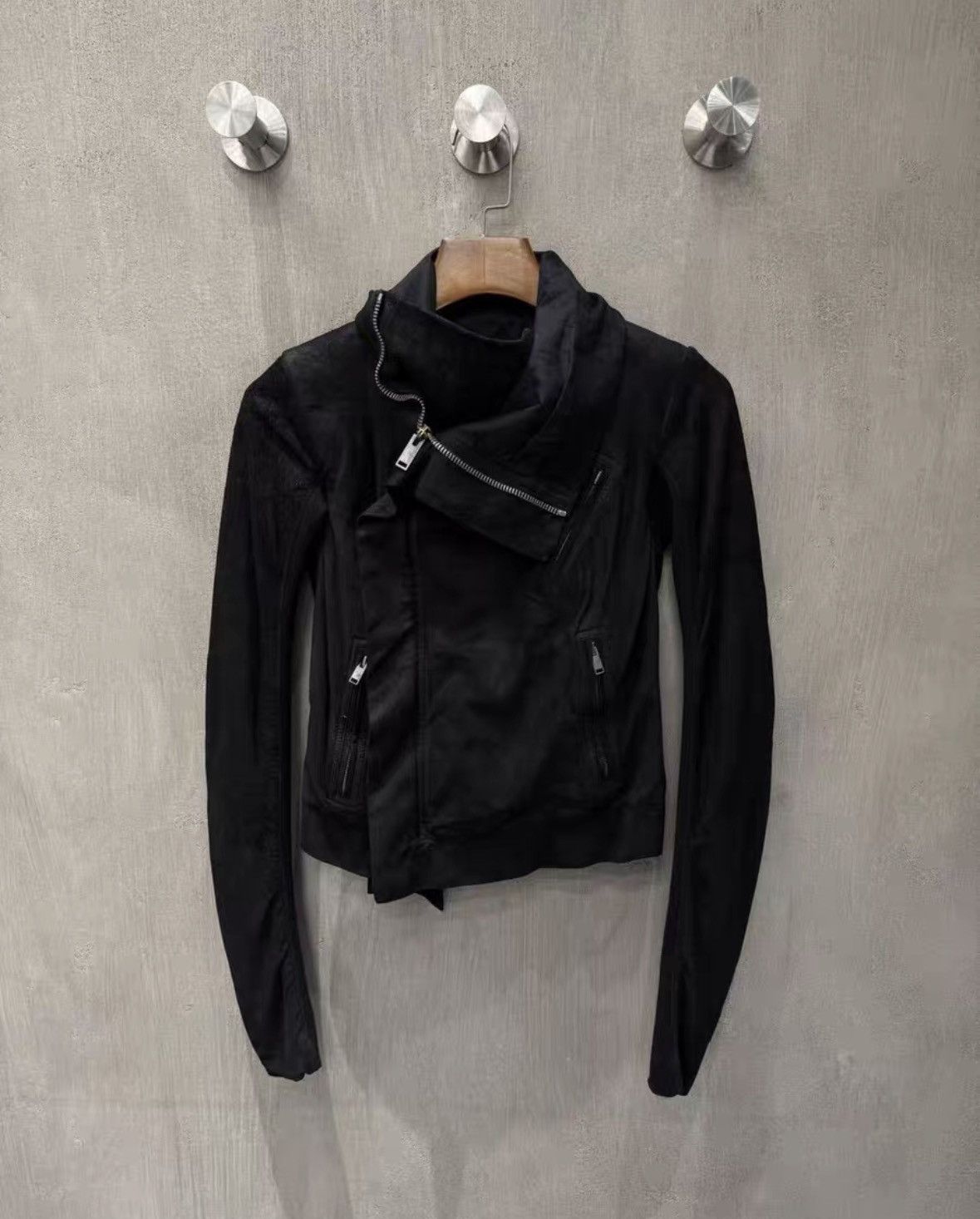 Rick Owens Rick Owens 15 FW lambskin motorcycle jacket Size XS / US 0-2 / IT 36-38 - 1 Thumbnail