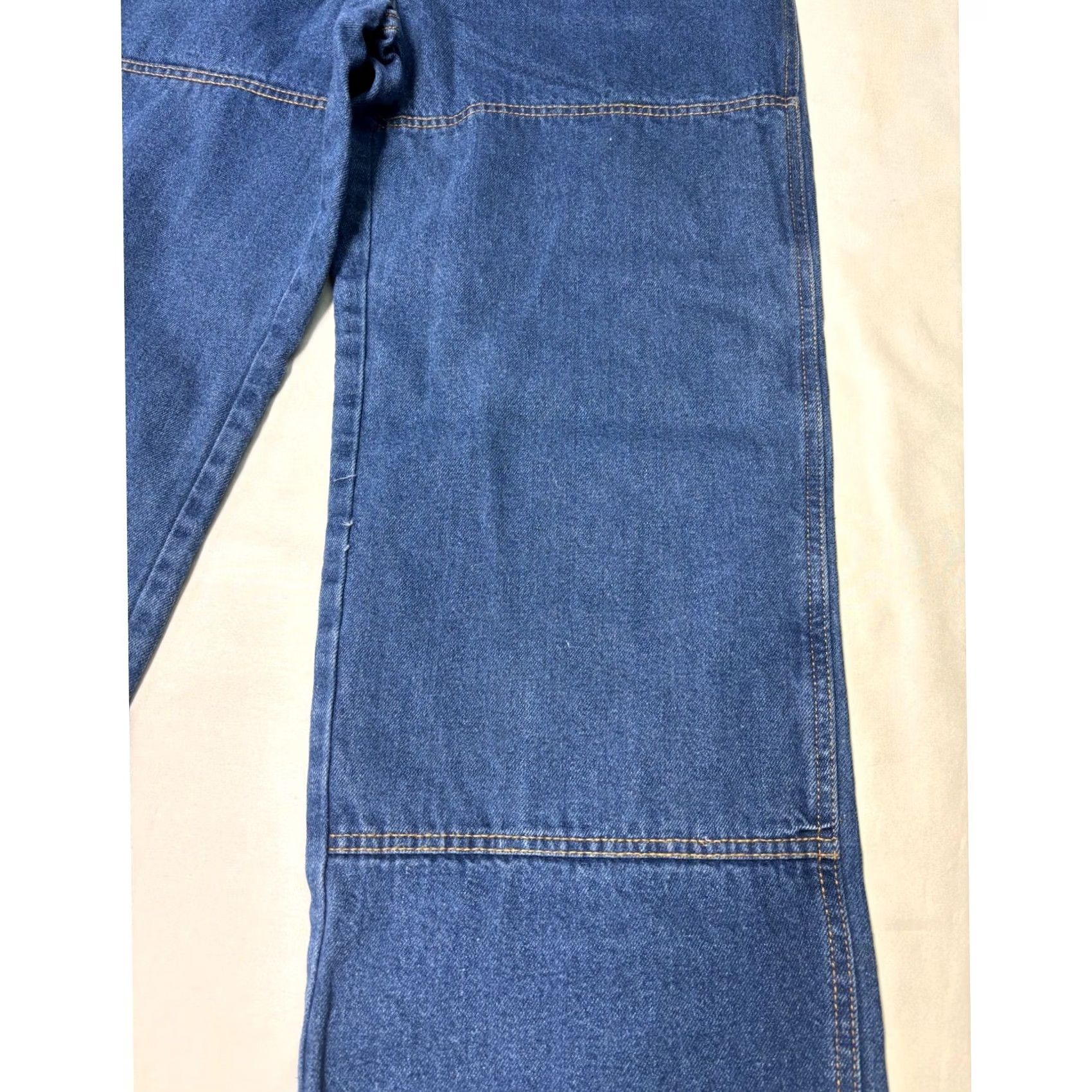 Doublet Guide Gear Jeans Mens 32x30 Blue Denim Double Knee Relaxed Straight 90s Grunge Workwear Size US 32 / EU 48 - 2 Thumbnail