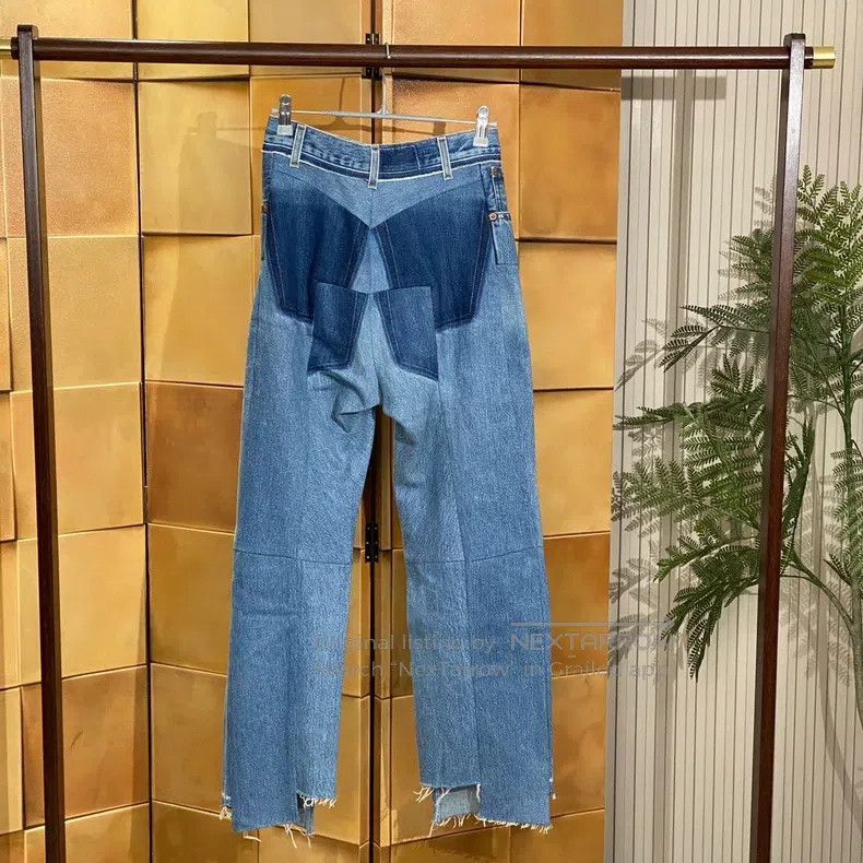 Vetements Vetements size XS Deconstructed Patchwork Denim Jeans Size US 27 - 2 Thumbnail