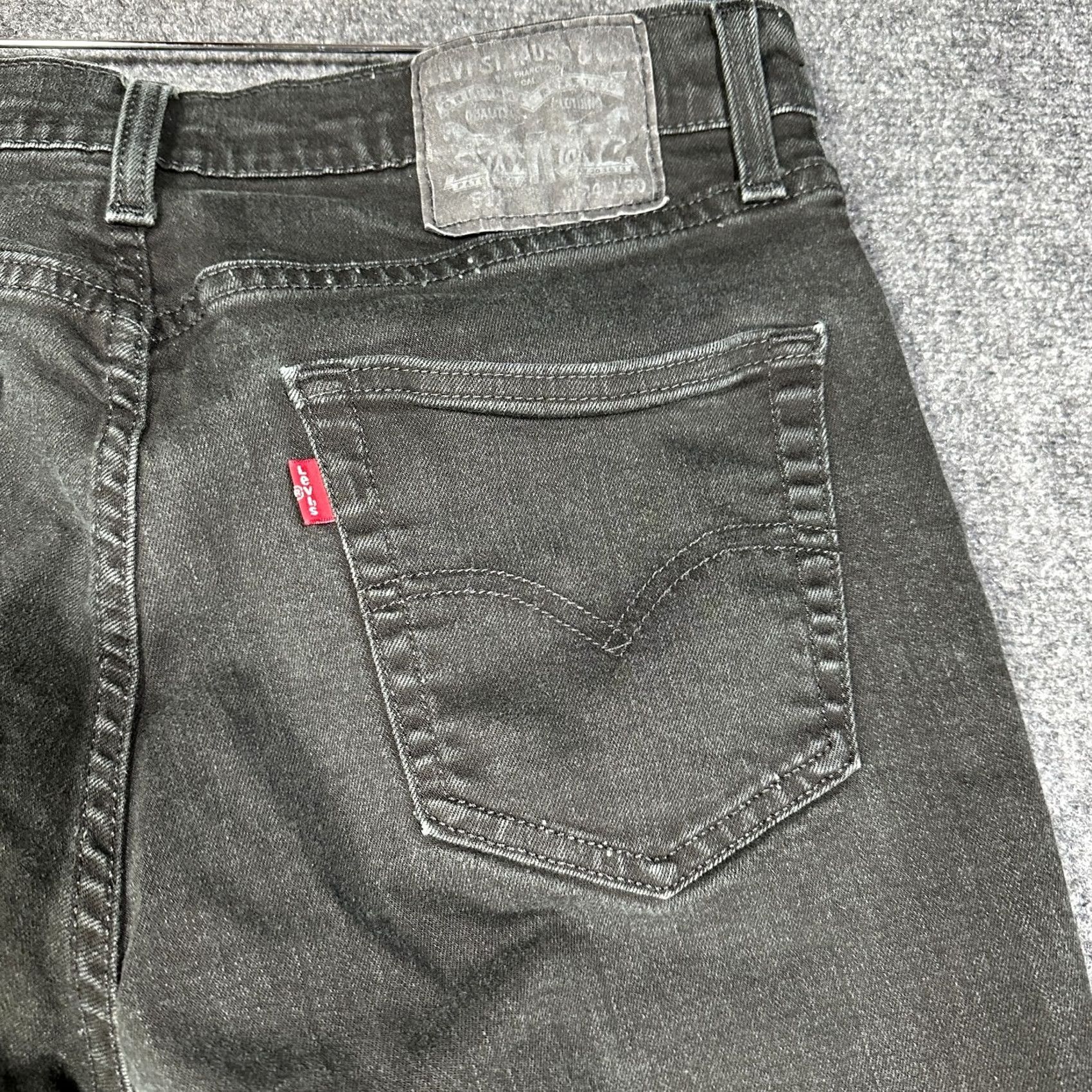 Levi's Levi's 511 Jeans Mens 34 Black Cotton Stretch Slim Fit Pockets Size US 34 / EU 50 - 8 Thumbnail