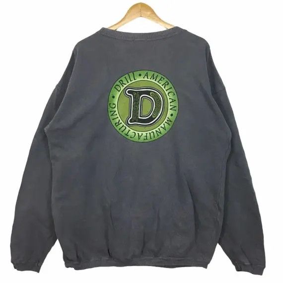 Vintage DRILL USA American Manufacturing Crewneck Sweatshirt Size US L / EU 52-54 / 3 - 1 Thumbnail