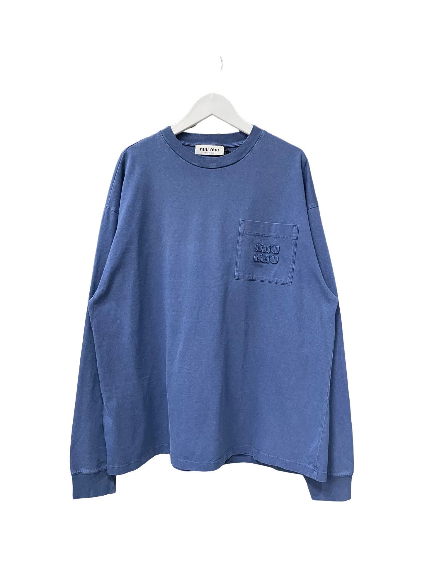 Miu Miu Miu Miu Logo Pocket Long Sleeve T-Shirt Size S Size S / US 4 / IT 40 - 1 Thumbnail