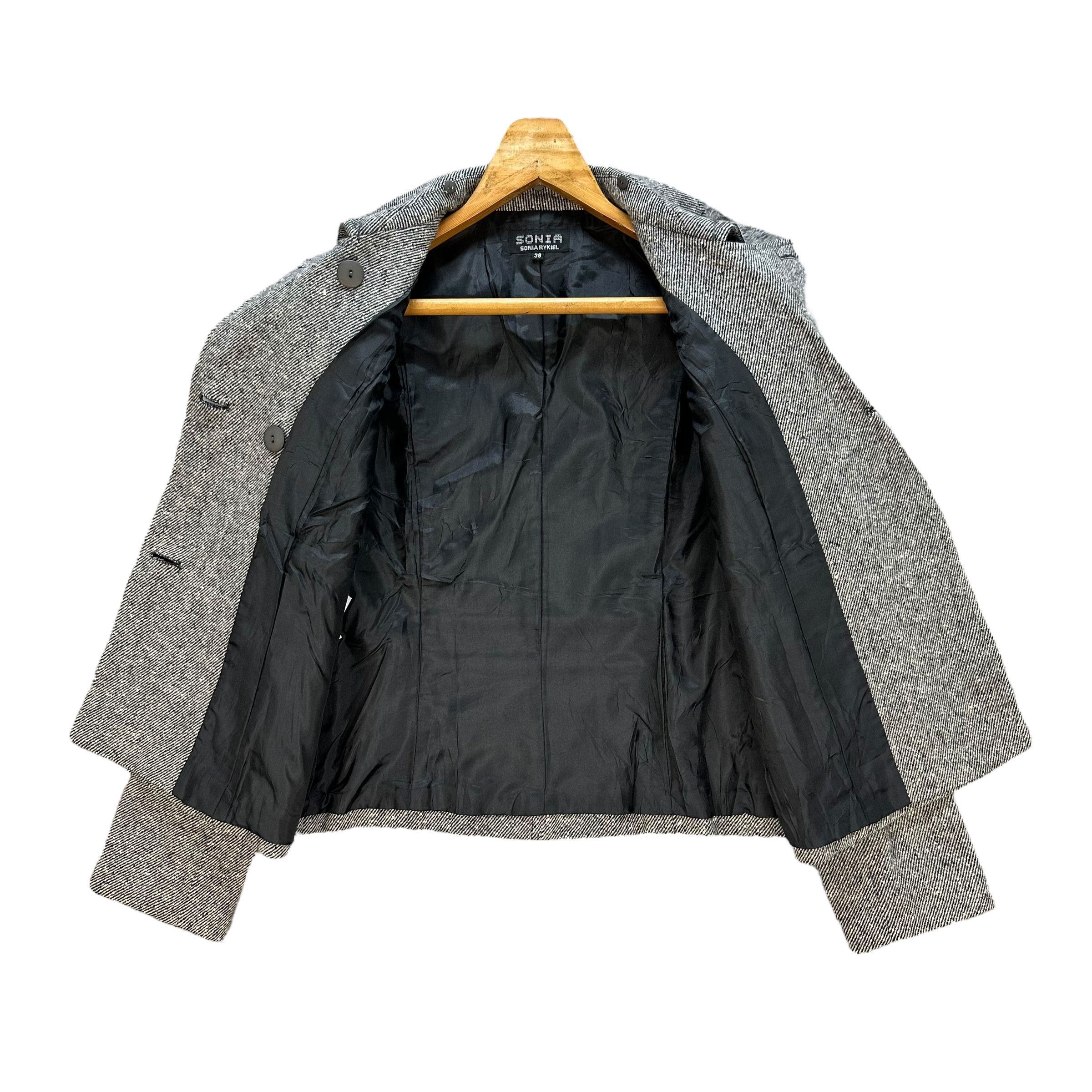 Sonia Rykiel SONIA RYKIEL Double Breast Wool Crop Coat Jacket #A63-1528 Size S / US 4 / IT 40 - 6 Thumbnail