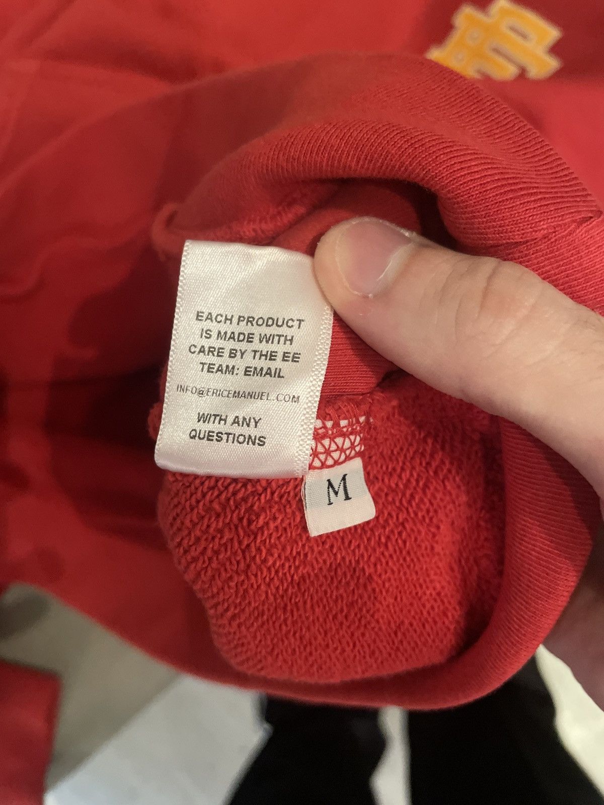 Eric Emanuel Eric Emanuel Red/Yellow Hoodie M Size US M / EU 48-50 / 2 - 5 Thumbnail