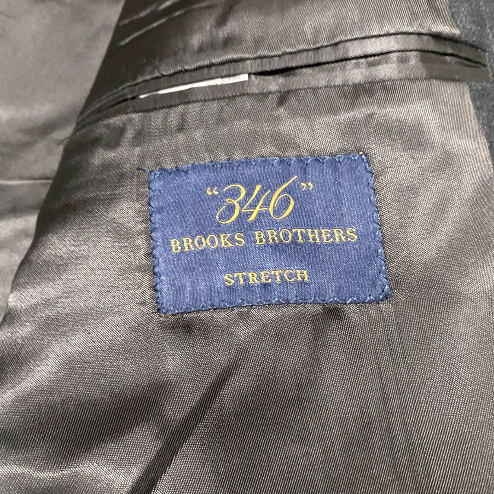 Brooks Brothers Brooks Brothers Blazer Mens 42 Gray Wool Striped Two-Button Single-Breasted Notch Long Vintage: No Stretch Lined Chest 42 Regular Beige? Size 42R - 3 Thumbnail