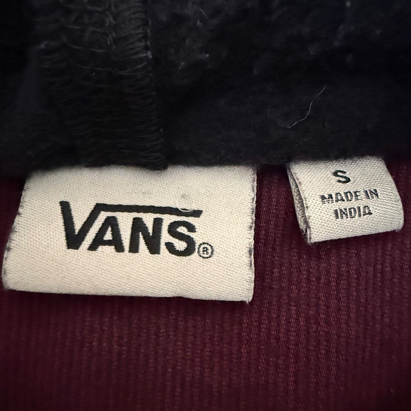 Vans Vans Flannel Hoodie Shirt Mens Small Burgundy Corduroy Size US S / EU 44-46 / 1 - 2 Thumbnail