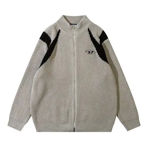 VIBE GrayFull Zip Star Knit Sweater Size US L / EU 52-54 / 3 - 7 Thumbnail
