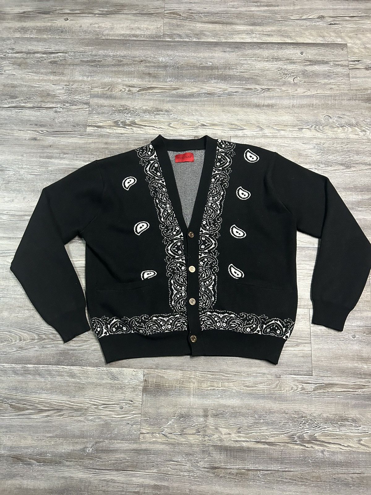 Fugazi Paisley Bandana Cardigan