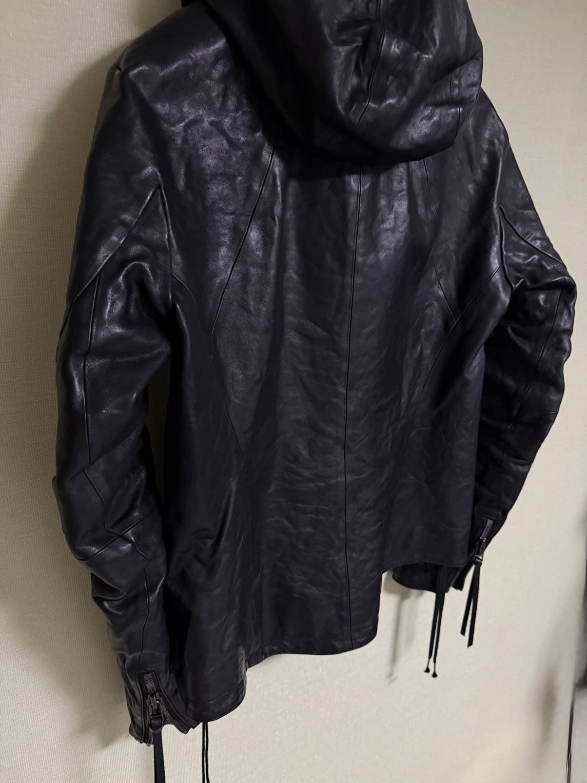D.Hygen [3]D.Hygen hooded leather jacket Size US L / EU 52-54 / 3 - 6 Thumbnail