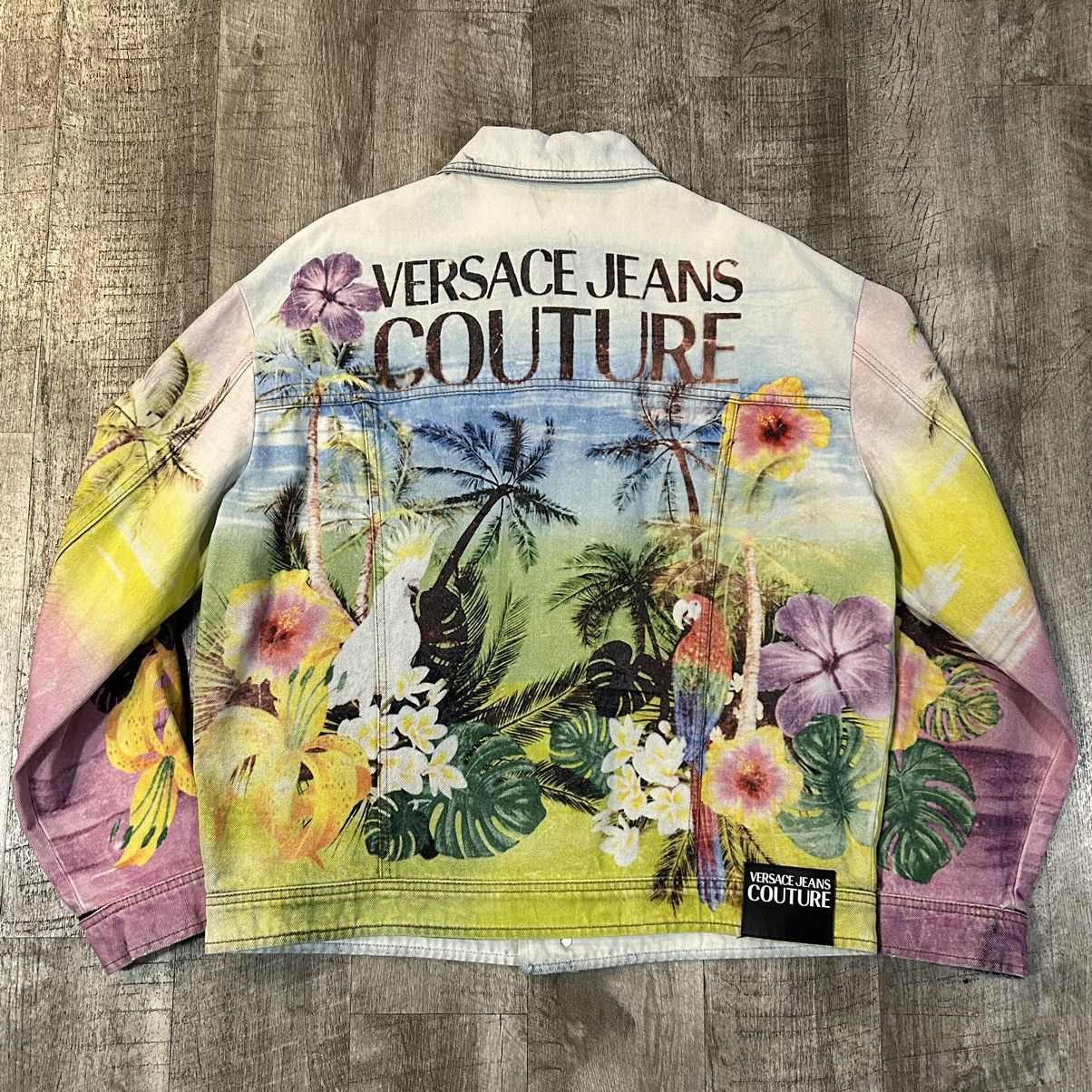 Versace Jeans Couture Birds of Paradise Trucker SZ L Size US L / EU 52-54 / 3 - 3 Thumbnail