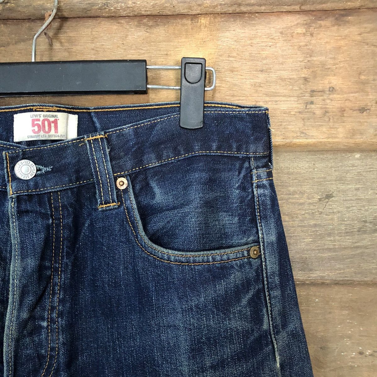 Levi's 501 Levis Strauss & Co faded Blue Denim Pants #7318 Size US 29 - 5 Thumbnail