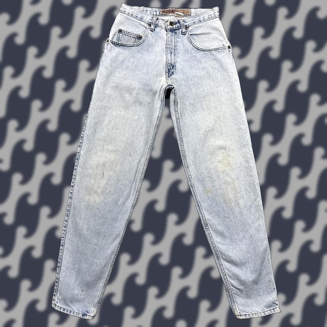 Levi's VINTAGE Levi's Silvertab 560 Jeans Mens 29x34 Grunge Wash Relaxed Tapered 90s Size US 29 - 1 Thumbnail