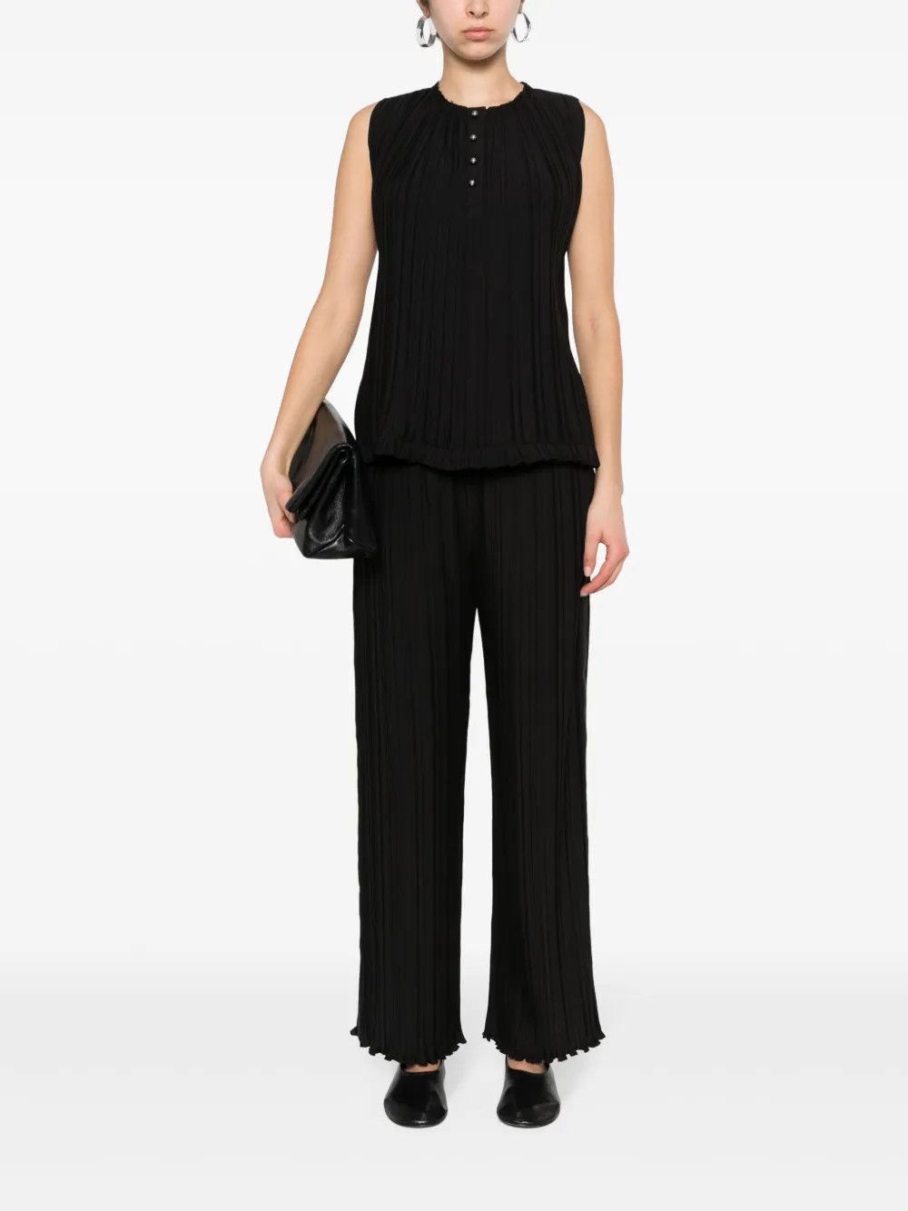 Lanvin o1y0326 Sweatpant in Black Size 28" / US 6 / IT 42 - 2 Thumbnail