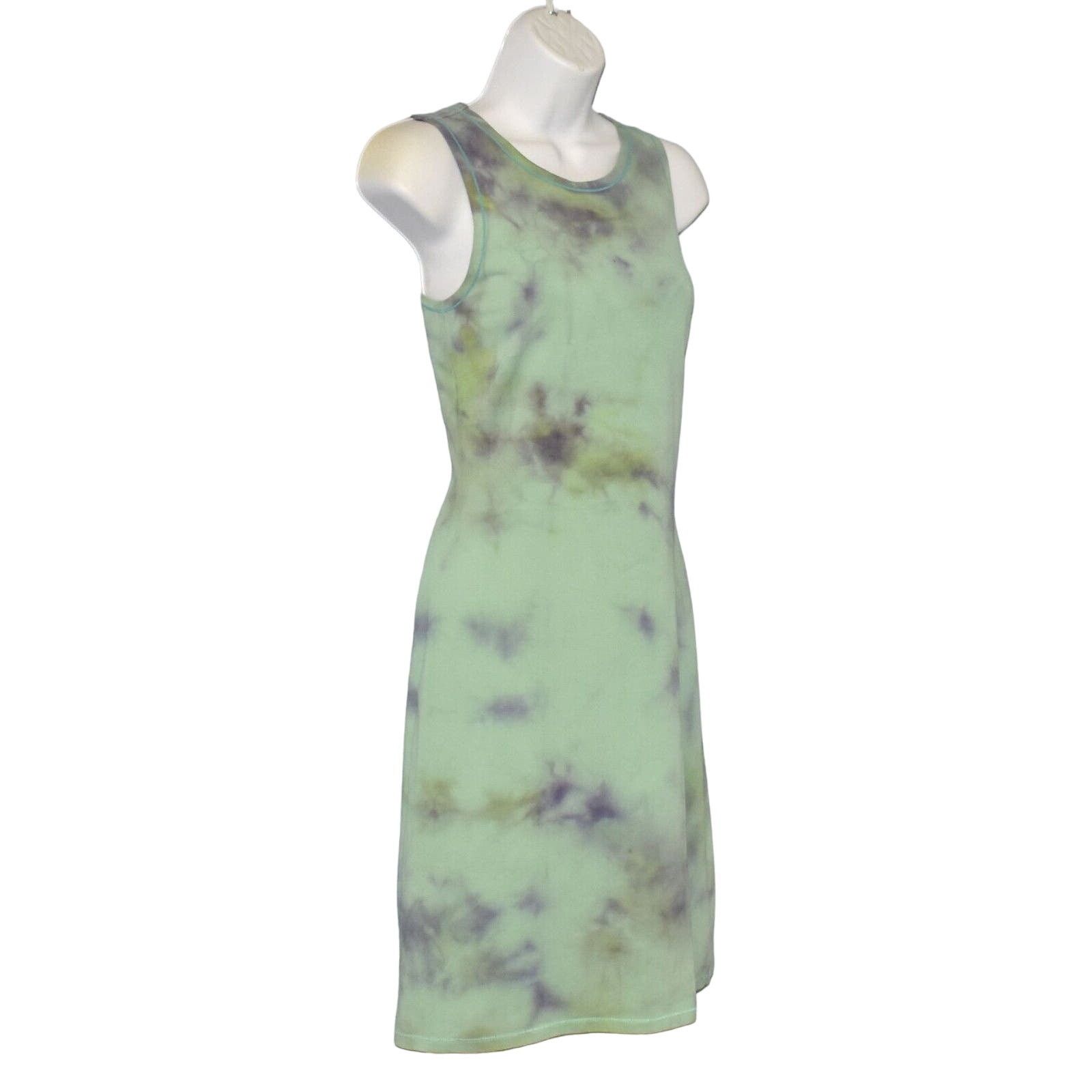 Patagonia PATAGONIA Aqua Motif Stretch Organic Cotton Tank Dress Sz XS Size XS / US 0-2 / IT 36-38 - 2 Thumbnail