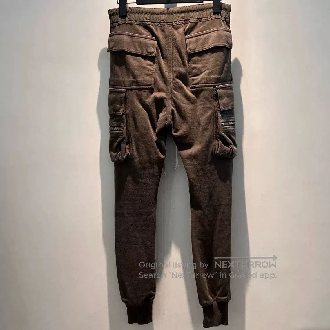 Rick Owens Drkshdw Rick Owens Cotton Cargo Pants in Gray. Size US 30 / EU 46 - 2 Thumbnail