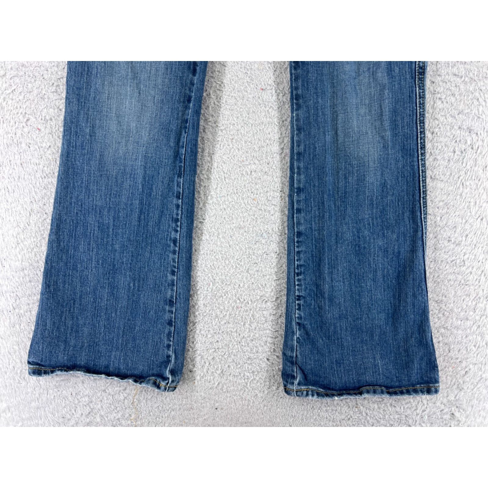 Old Navy Vintage Old Navy Women's Flare Jeans 27x30 Low Rise Blue Denim Cotton Blend 90s Style Size 26" / US 2 / IT 38 - 2 Thumbnail