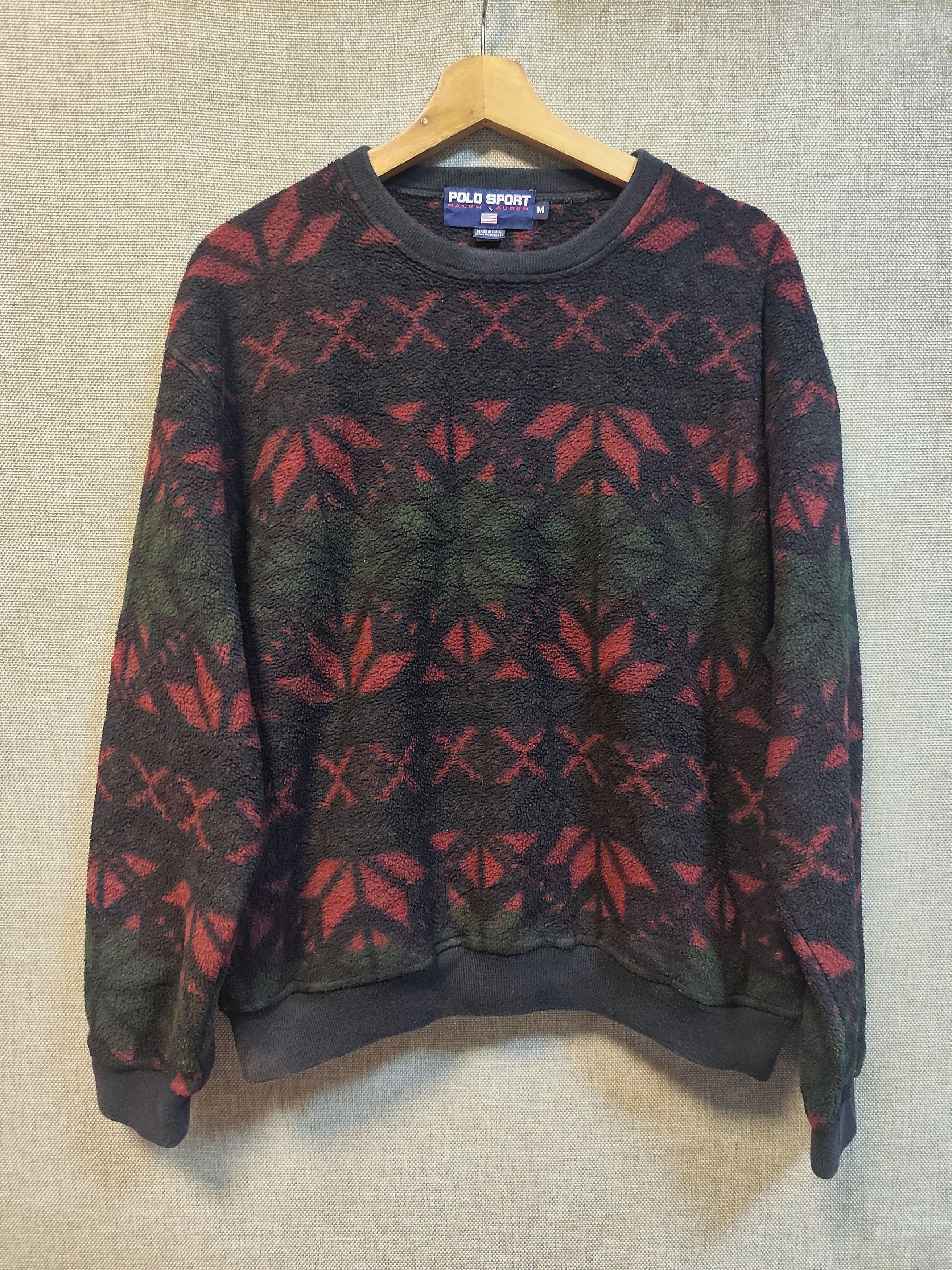 Ralph Lauren Sport Vintage 90s Polo Sport Ralph Lauren Fleece Sweater Size US M / EU 48-50 / 2 - 1 Thumbnail