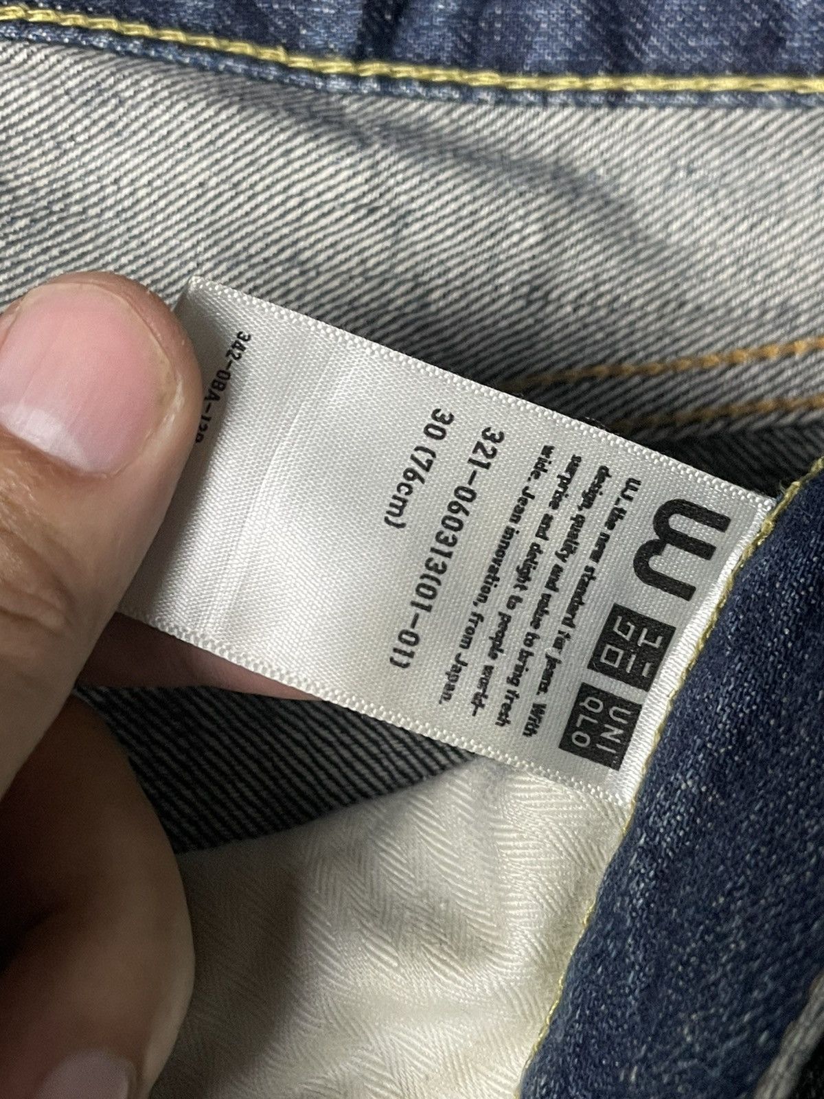 Japanese Brand × Uniqlo × Vintage UNIQLO Brand Straight Cut Jeans (91) Size US 32 / EU 48 - 9 Thumbnail