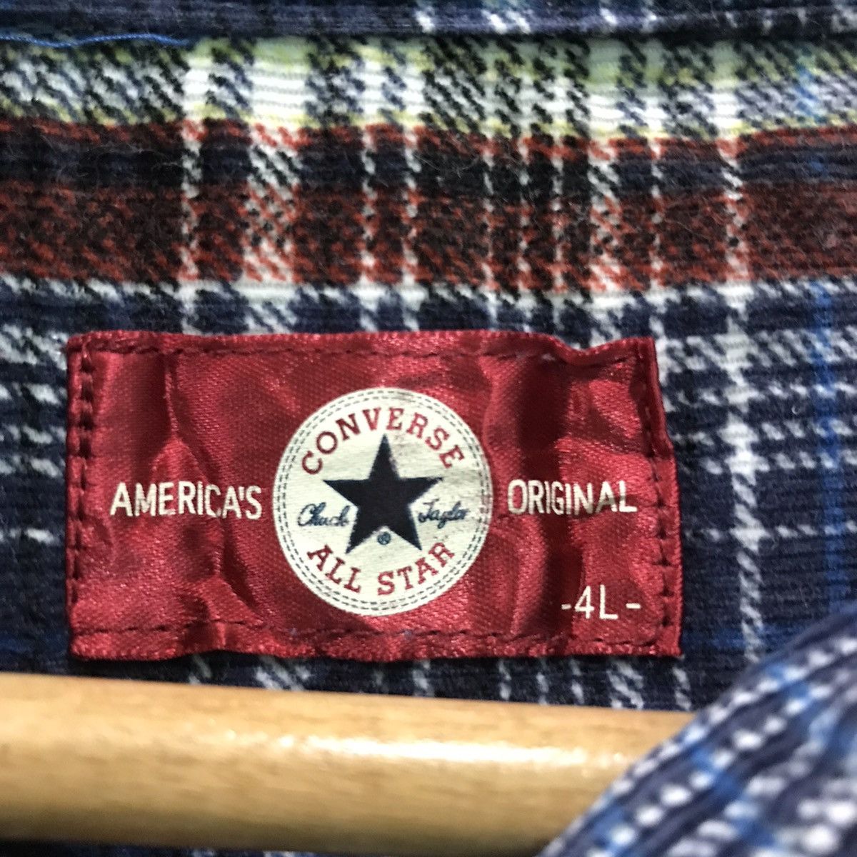 Converse Vintage Converse Baggy Style Plaid Tartan Flannel Shirt Size US XXL / EU 58 / 5 - 5 Thumbnail