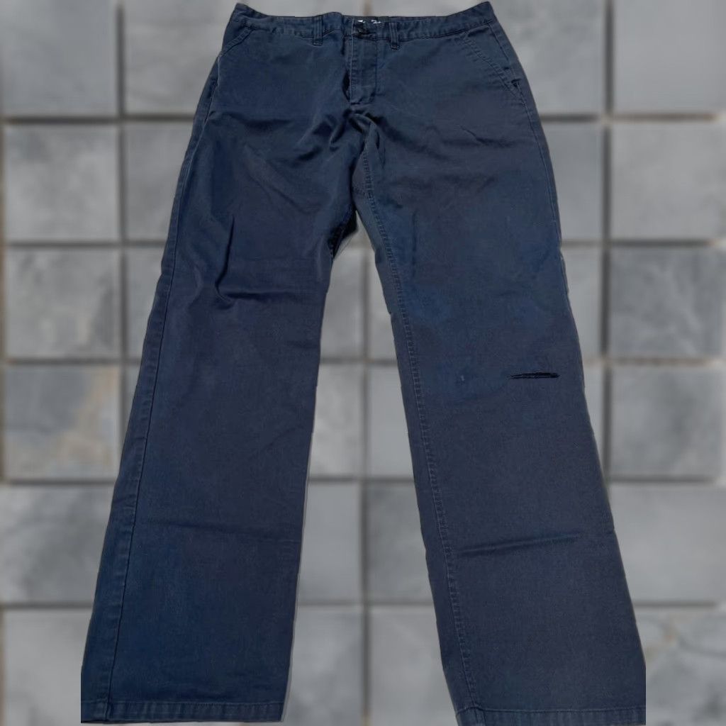Vintage NikeSB Pants Black Flat Front 32 Regular 5-Pocket Chino Skate Casual Work Mens Size US 32 / EU 48 - 1 Thumbnail