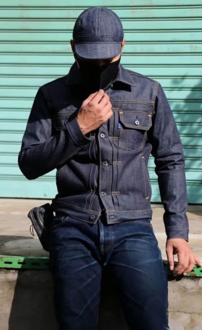 Japanese Brand 💥Type 2 j2 17 oz seventy four salvedge jacket Size US L / EU 52-54 / 3 - 3 Thumbnail
