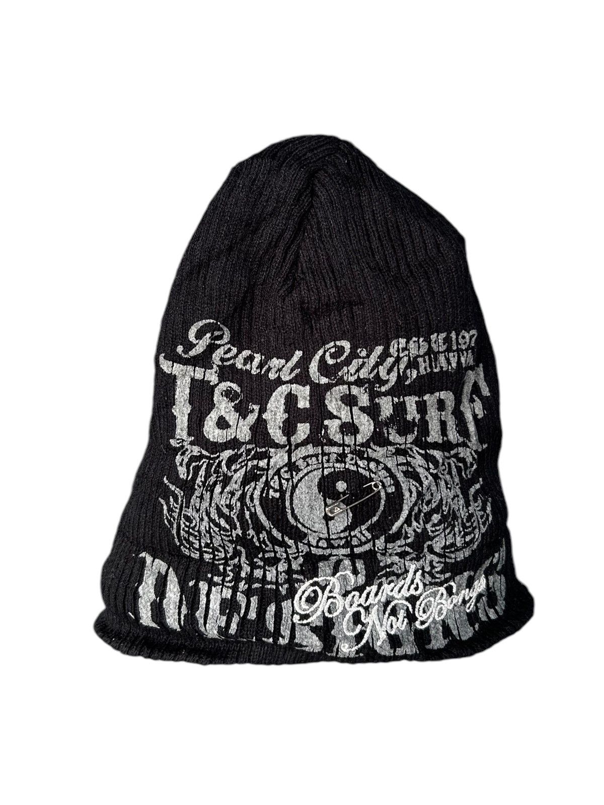 Japanese Brand × Kapital × Vintage Vintage T&C Surf Punk Bondage Style Beanie Hats Rare🎌☠️☠️ Size ONE SIZE - 1 Thumbnail