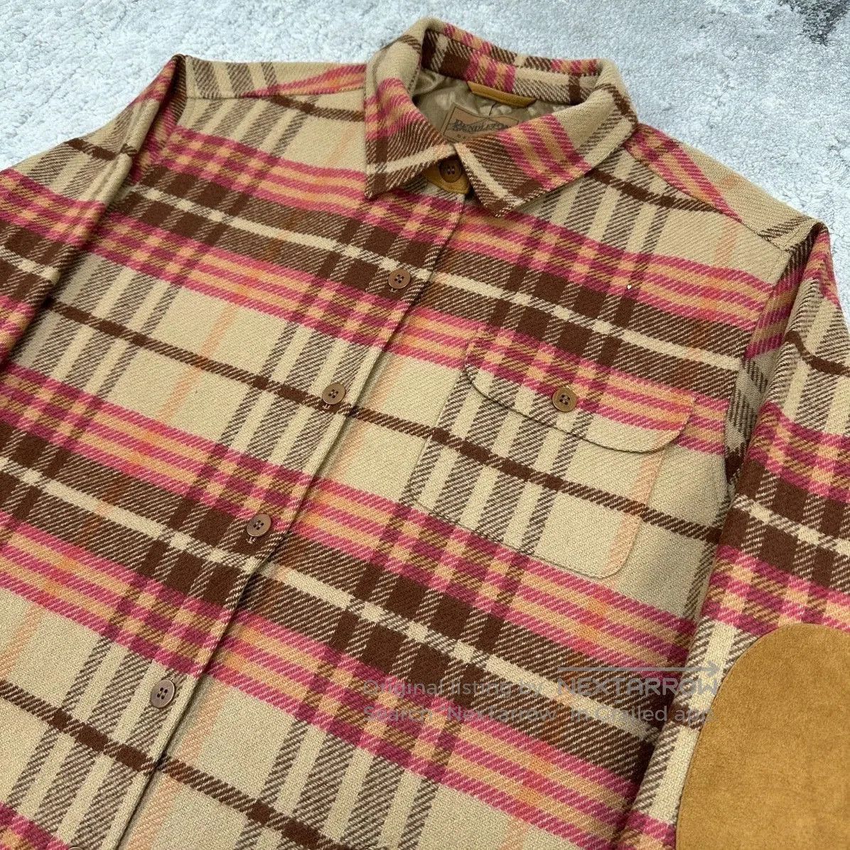 Pendleton Pendleton Plaid Wool Blend Shirt Jacket. Size US XL / EU 56 / 4 - 3 Thumbnail
