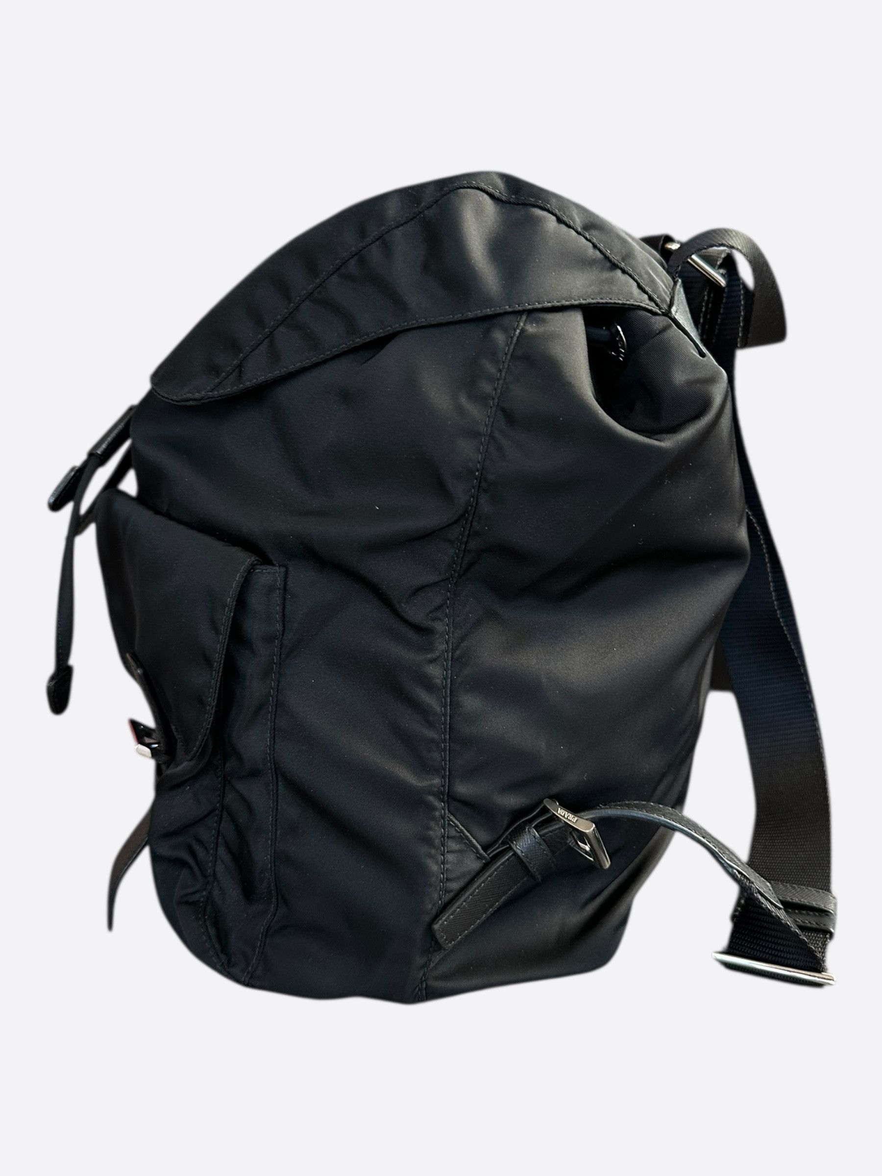Prada Prada Black Re-Nylon Backpack Size ONE SIZE - 4 Thumbnail