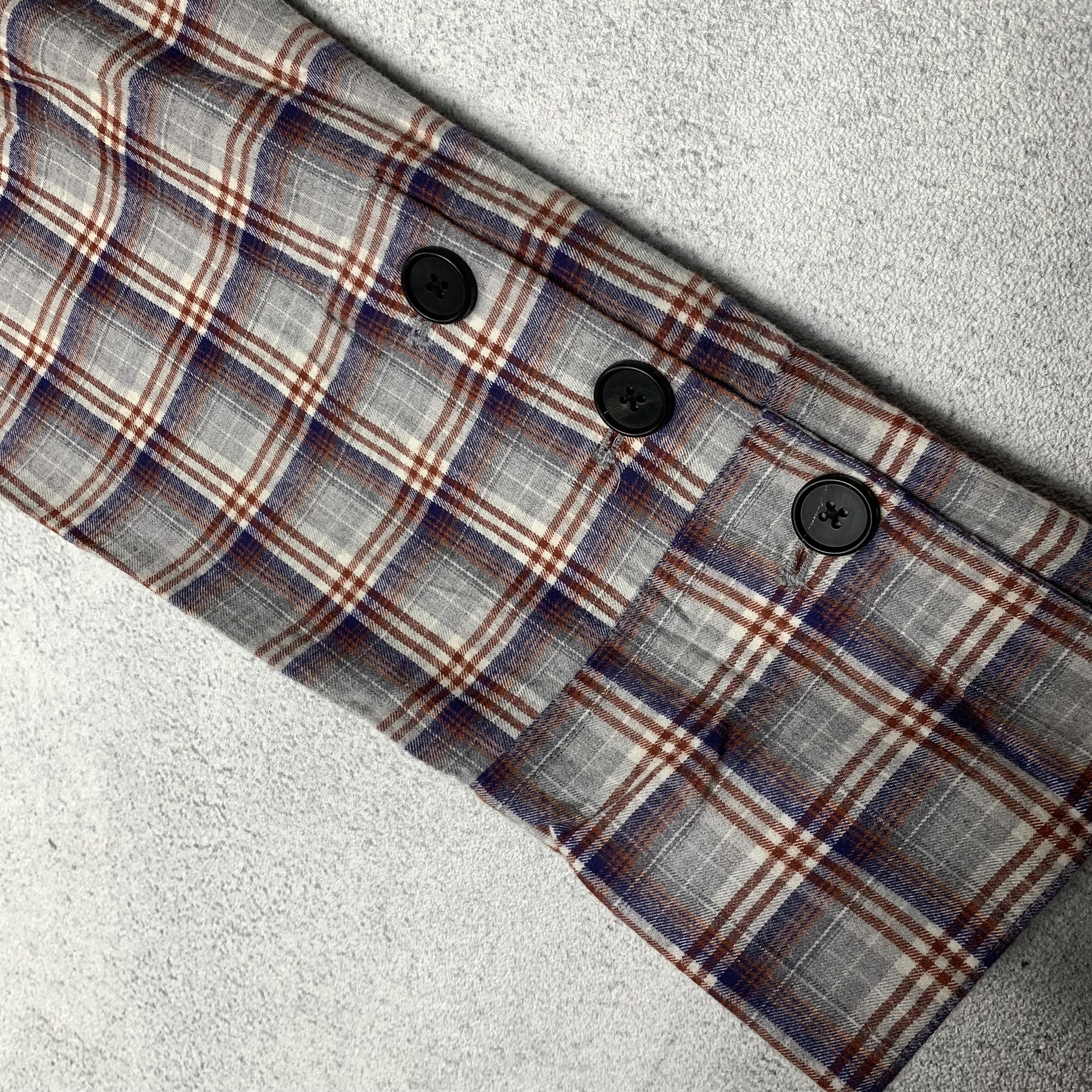 Solid Homme Solid Homme Sweatshirt Flannel Tartan Plaid Sleeves Size US M / EU 48-50 / 2 - 4 Thumbnail