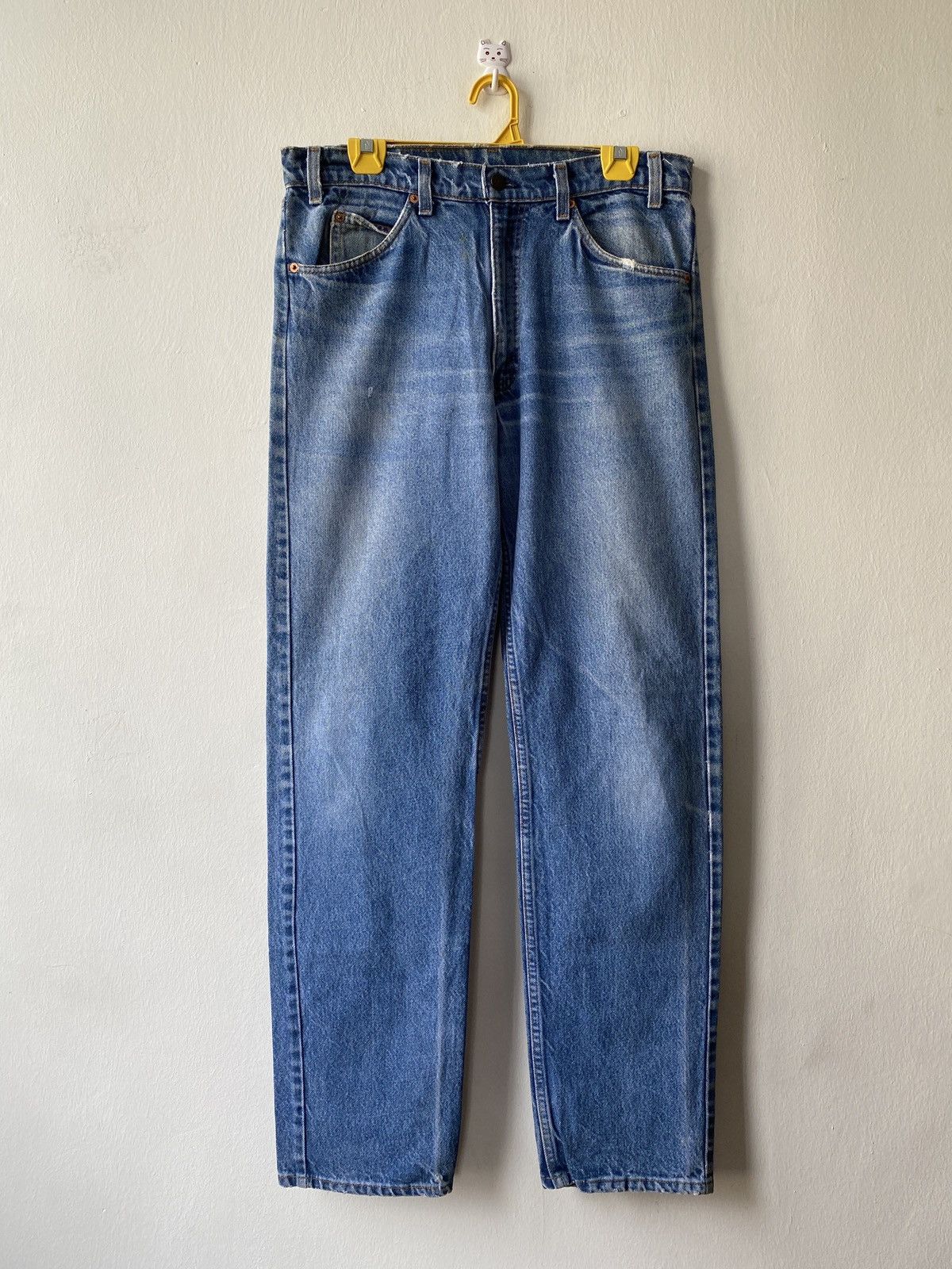 Vintage 80’s Levi’s 505 Orange Tab Stone Wash Denim