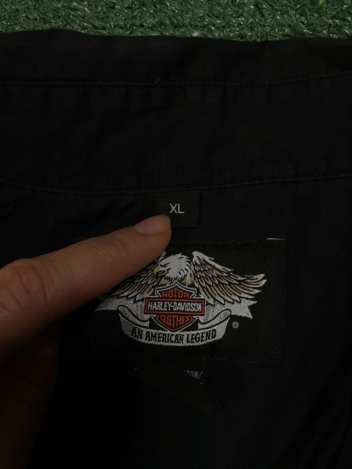 Harley Davidson Vintage 1990s Harley Davidson eagle embroidered button up Size US XL / EU 56 / 4 - 5 Thumbnail