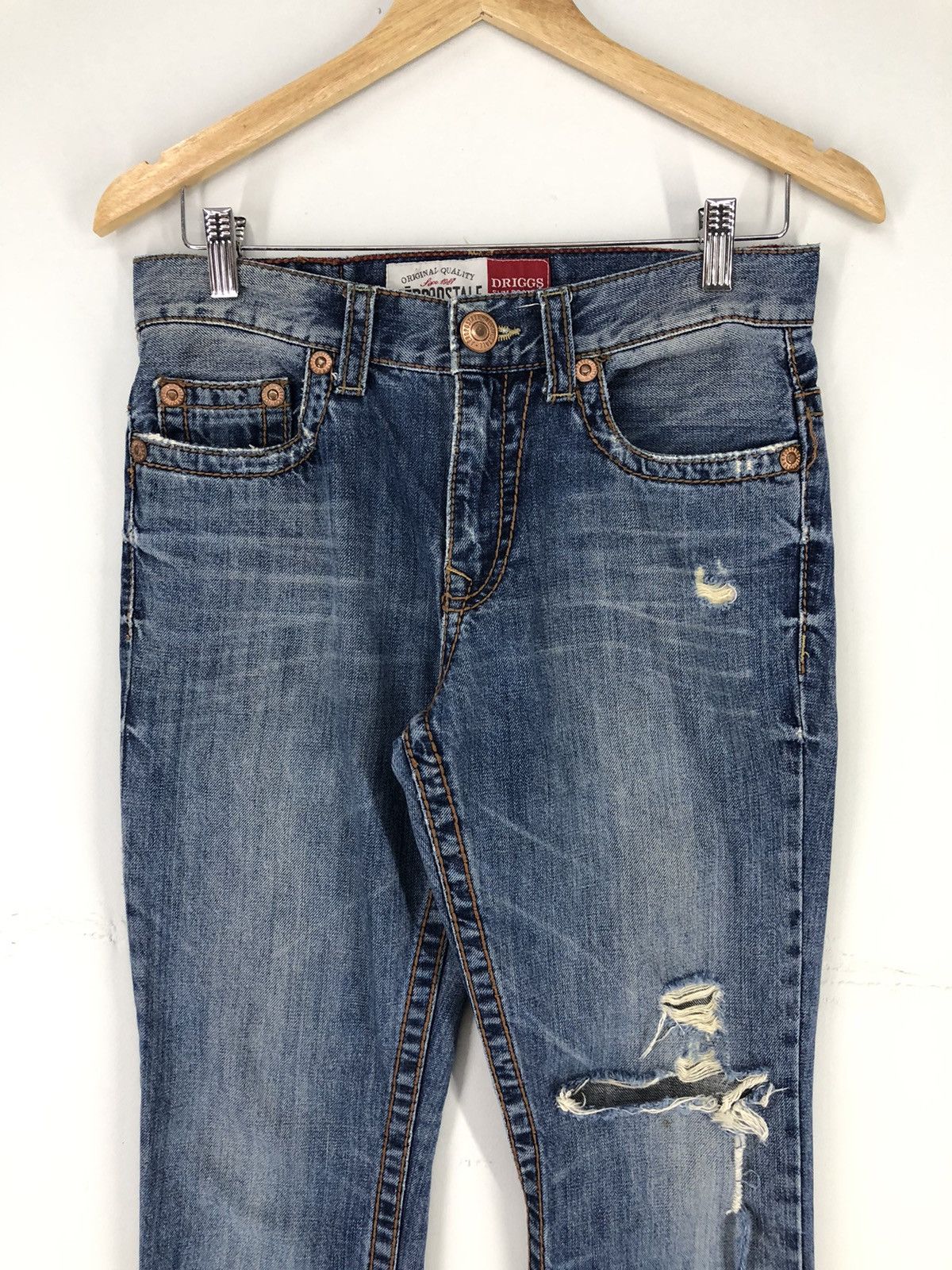 Aeropostale Vintage Aeropostale Driggs Slim Bootcut Distressed Jeans Size US 29 - 5 Thumbnail