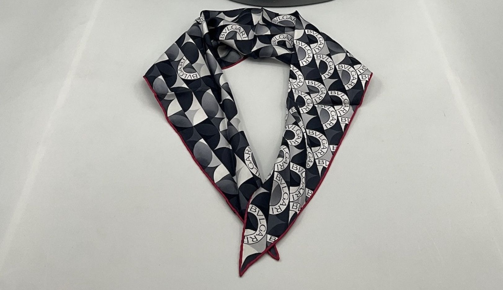 Bvlgari Bvlgari 100% Silk Scarf with iconic monogram Size ONE SIZE - 1 Thumbnail