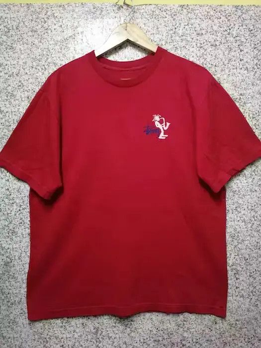 Stussy Stussy Distressed Saxophone Tee Big Logo Size US M / EU 48-50 / 2 - 2 Thumbnail