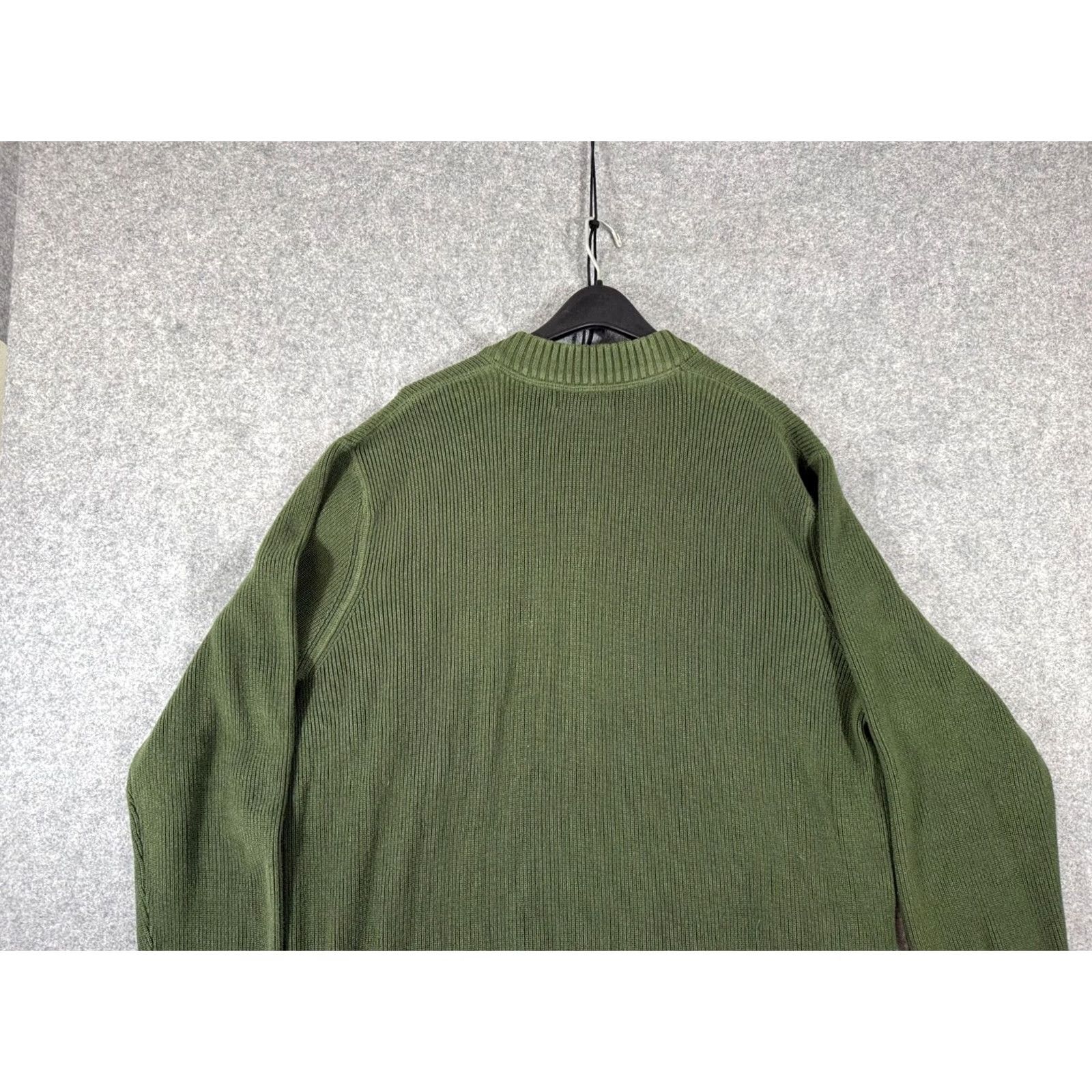 Eddie Bauer VINTAGE? Eddie Bauer Heavy Henley Sweater Mens XL Tall Green Ribbed Knit Pullover Outdoor Size US XL / EU 56 / 4 - 7 Thumbnail