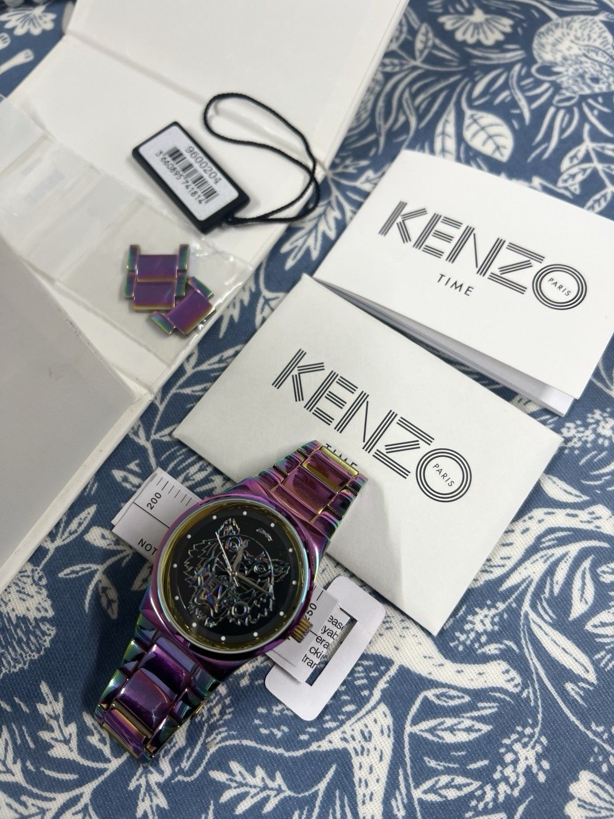 Kenzo Kenzo Rainbow Tiger Multi Coloured Watch Size 38 - 4 Thumbnail