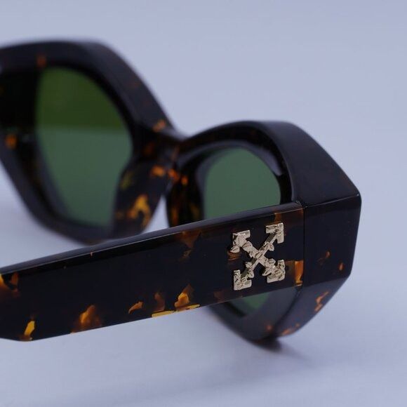 Off-White Off-White OERI144 HILO 6055 Sunglasses Havana Cat Eye Frame Size ONE SIZE - 10 Thumbnail