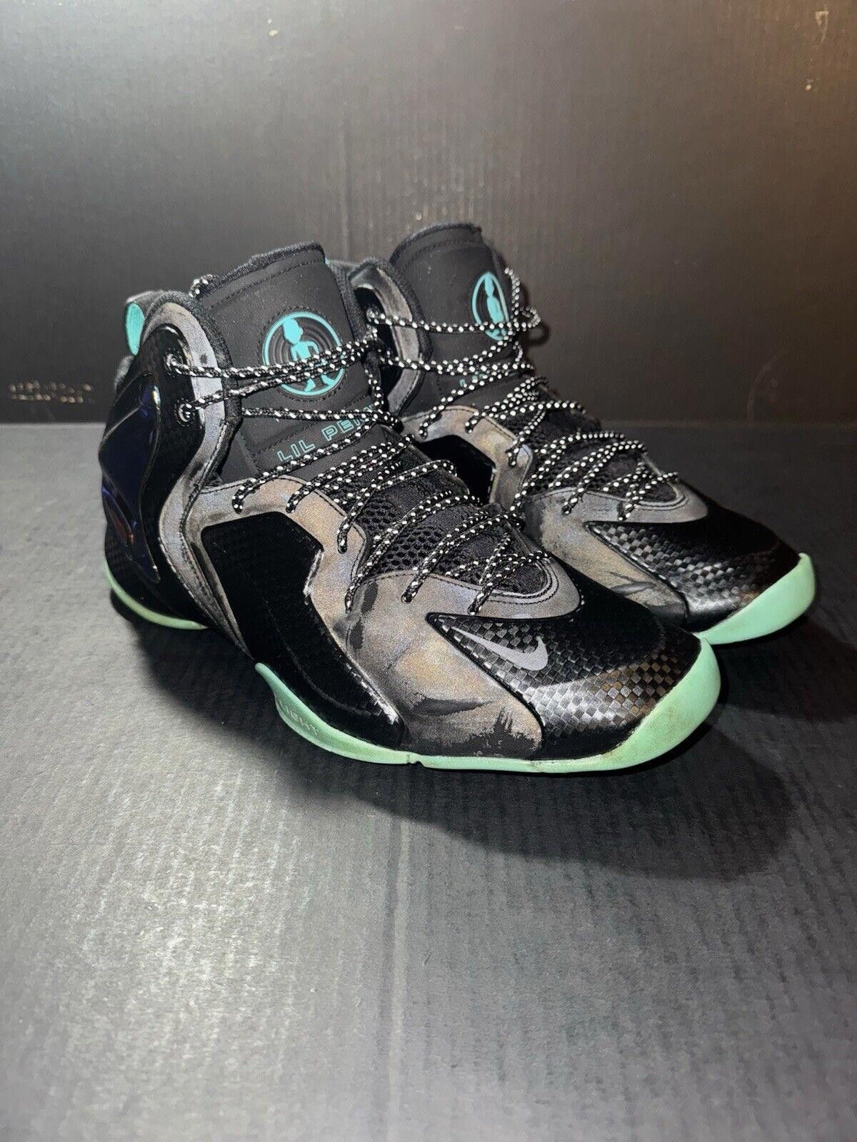 Nike Nike Men's Lil Penny Posite Black Jade 630999-002 Sz 11.5 Size US 11.5 / EU 44-45 - 2 Thumbnail
