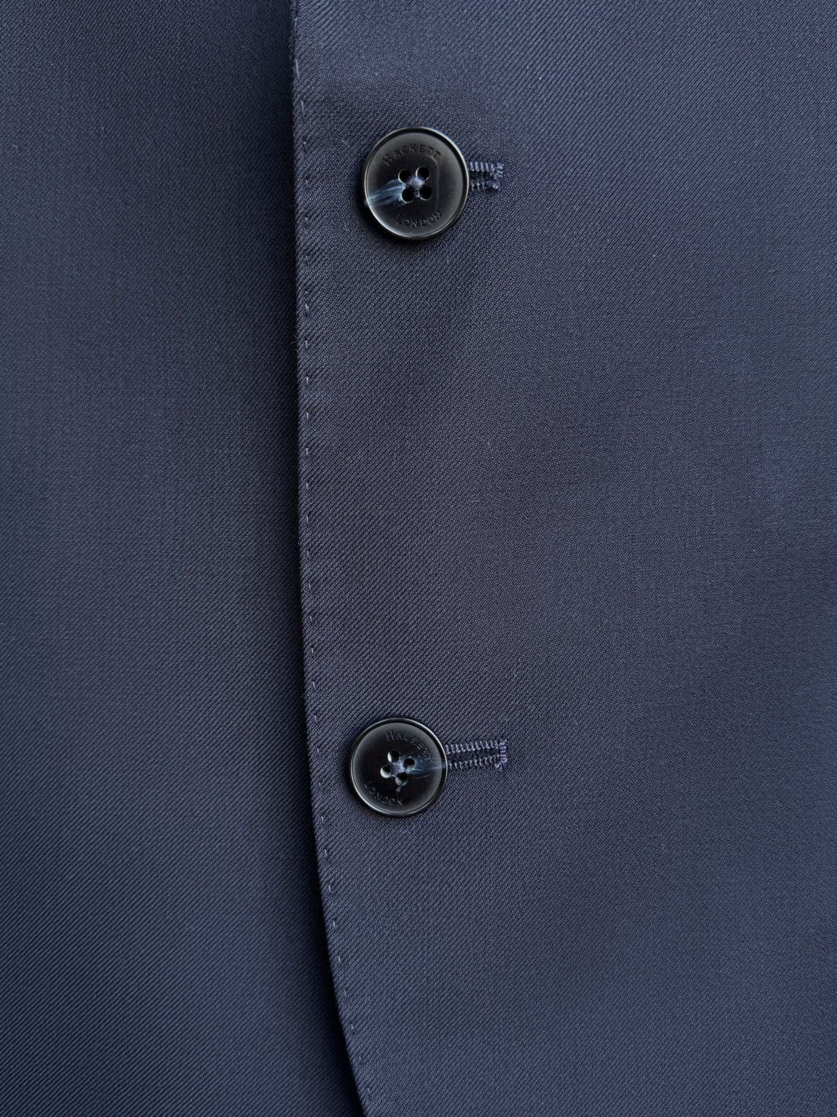Hackett Hackett London Midnight Navy Wool Classic Tailored Suit Size 40L - 13 Thumbnail