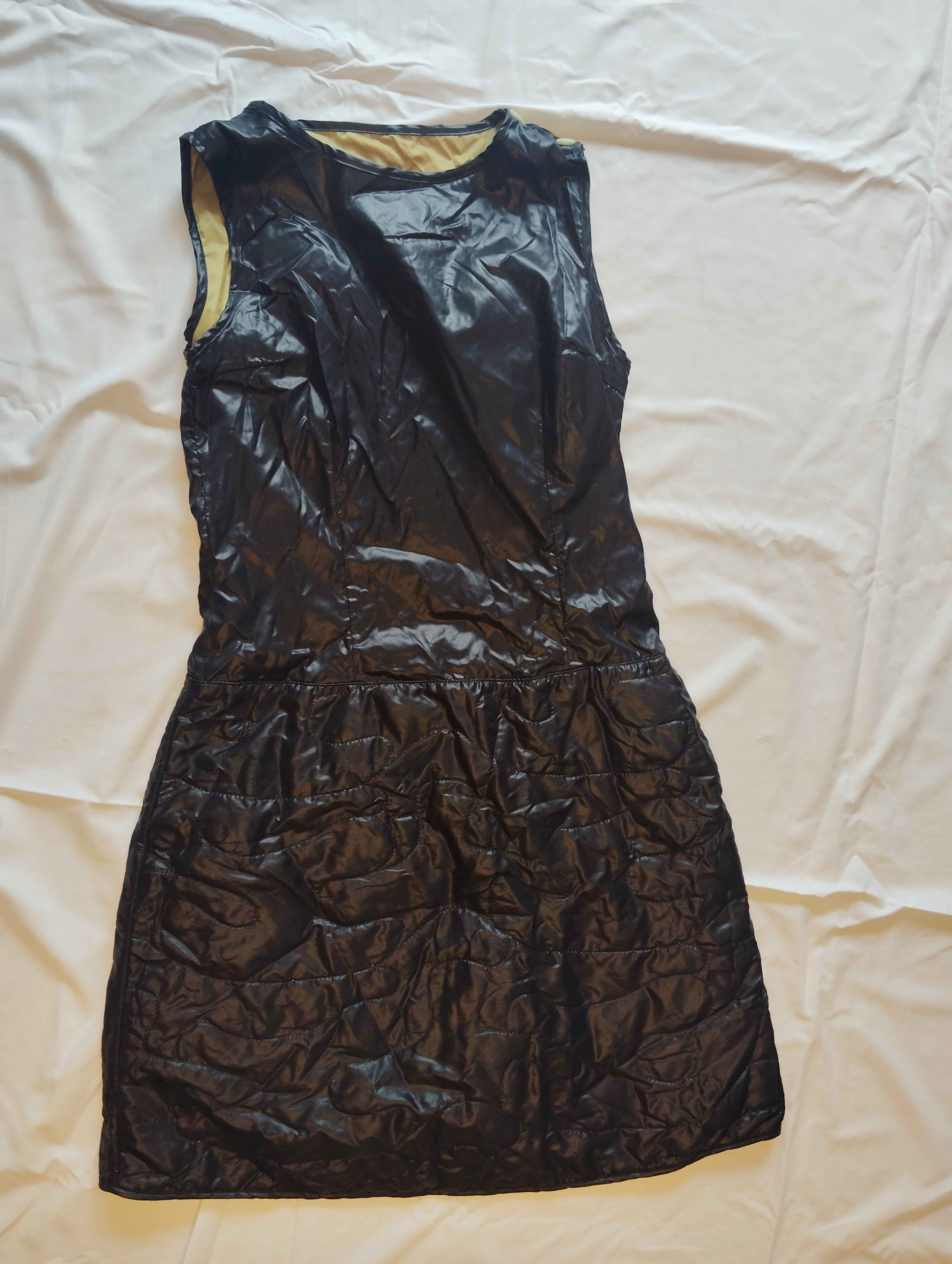 Walter Van Beirendonck W&LT "Wonderland" AW1996 Black Quilted Dress Deadstock Size S / US 4 / IT 40 - 2 Thumbnail