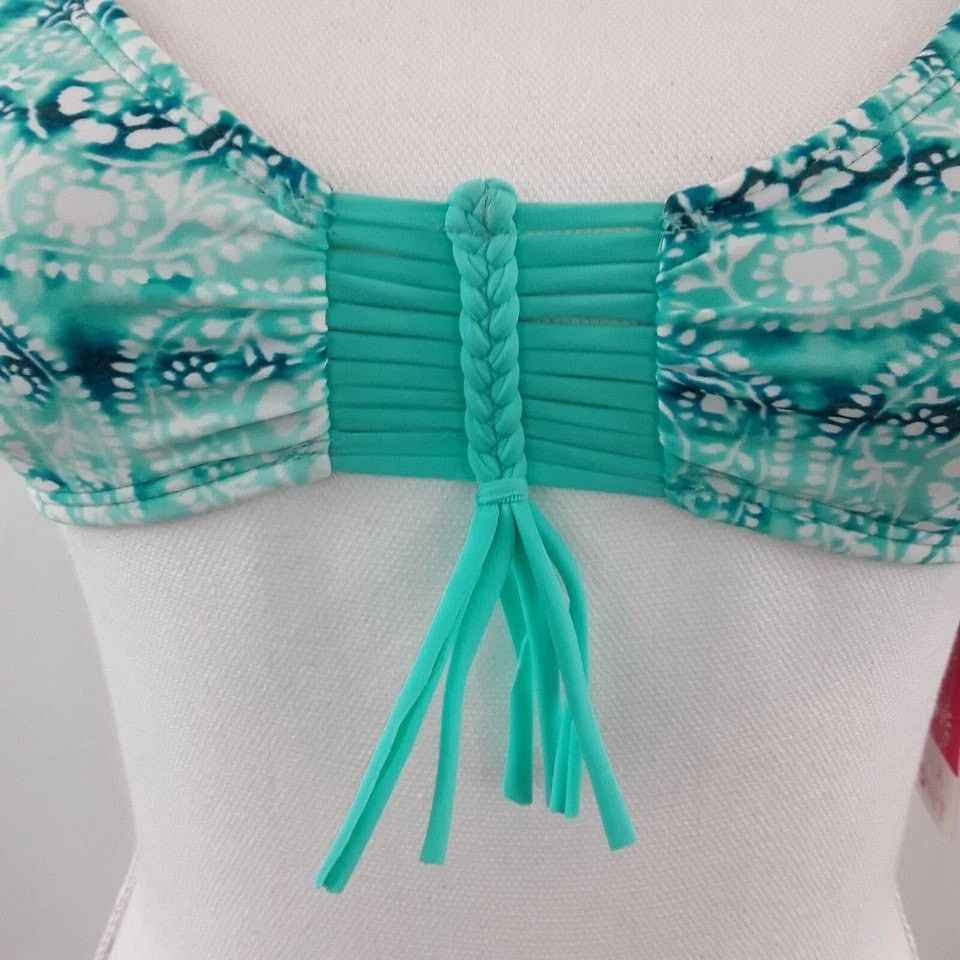 Other Hula Honey Sz S Bralette Halter Bikini Top Strappy Cutouts Size ONE SIZE - 6 Thumbnail