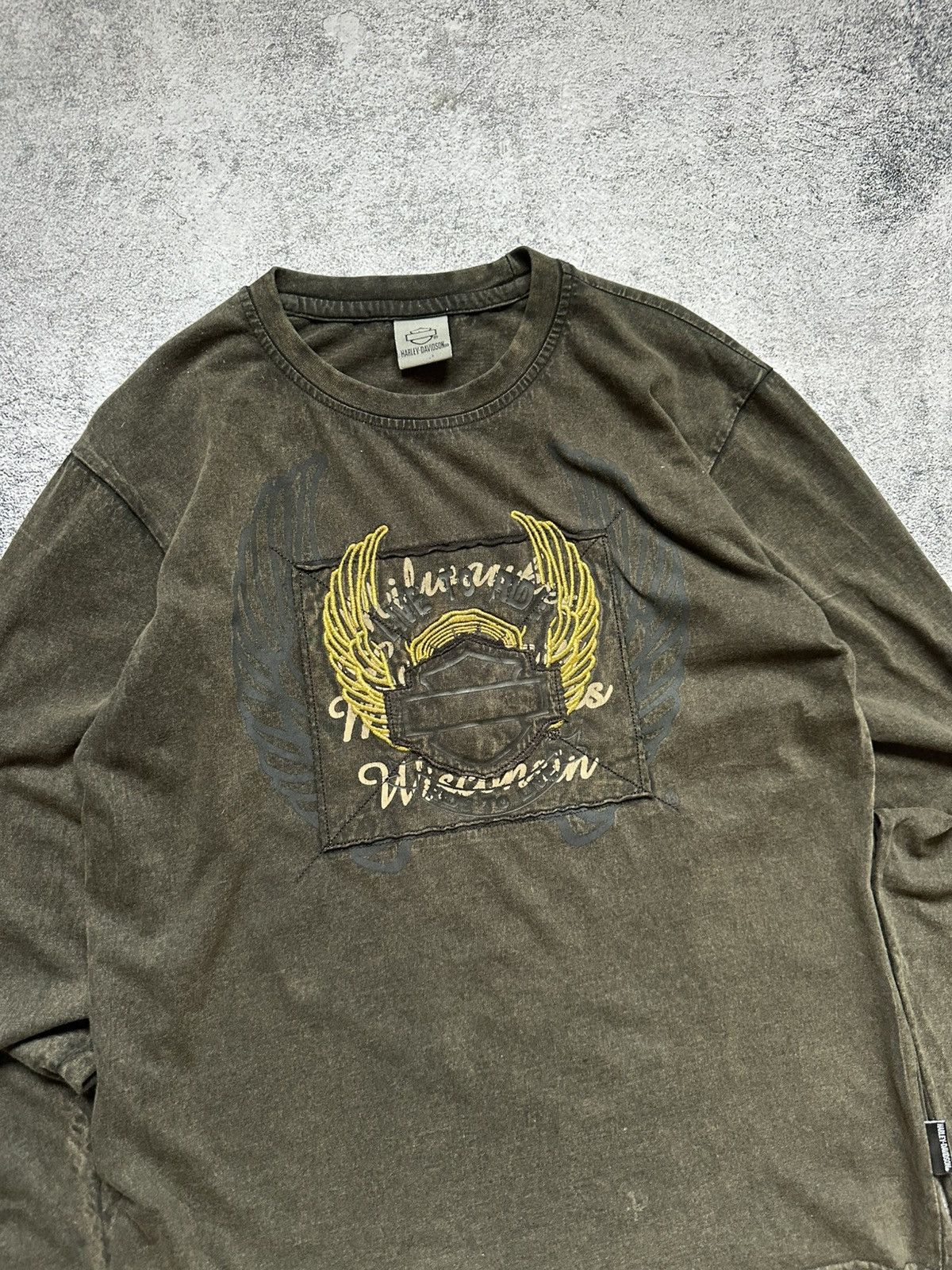 Harley Davidson Vintage Harley Davidson Long Sleeve Centre Logo Size US L / EU 52-54 / 3 - 6 Thumbnail