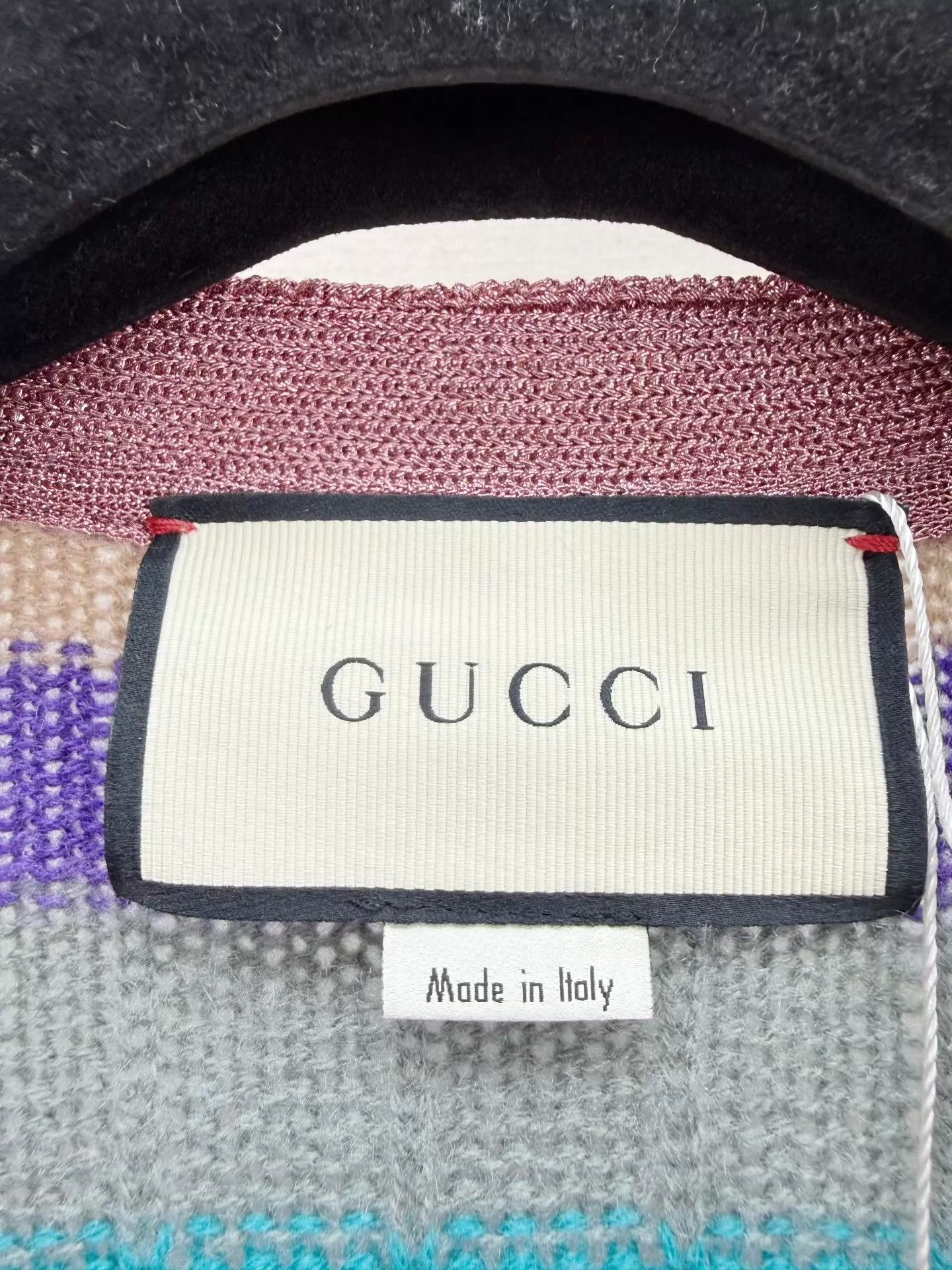 Gucci Gucci Rainbow Stripe Knit Cardigan S (New) Size S / US 4 / IT 40 - 2 Thumbnail