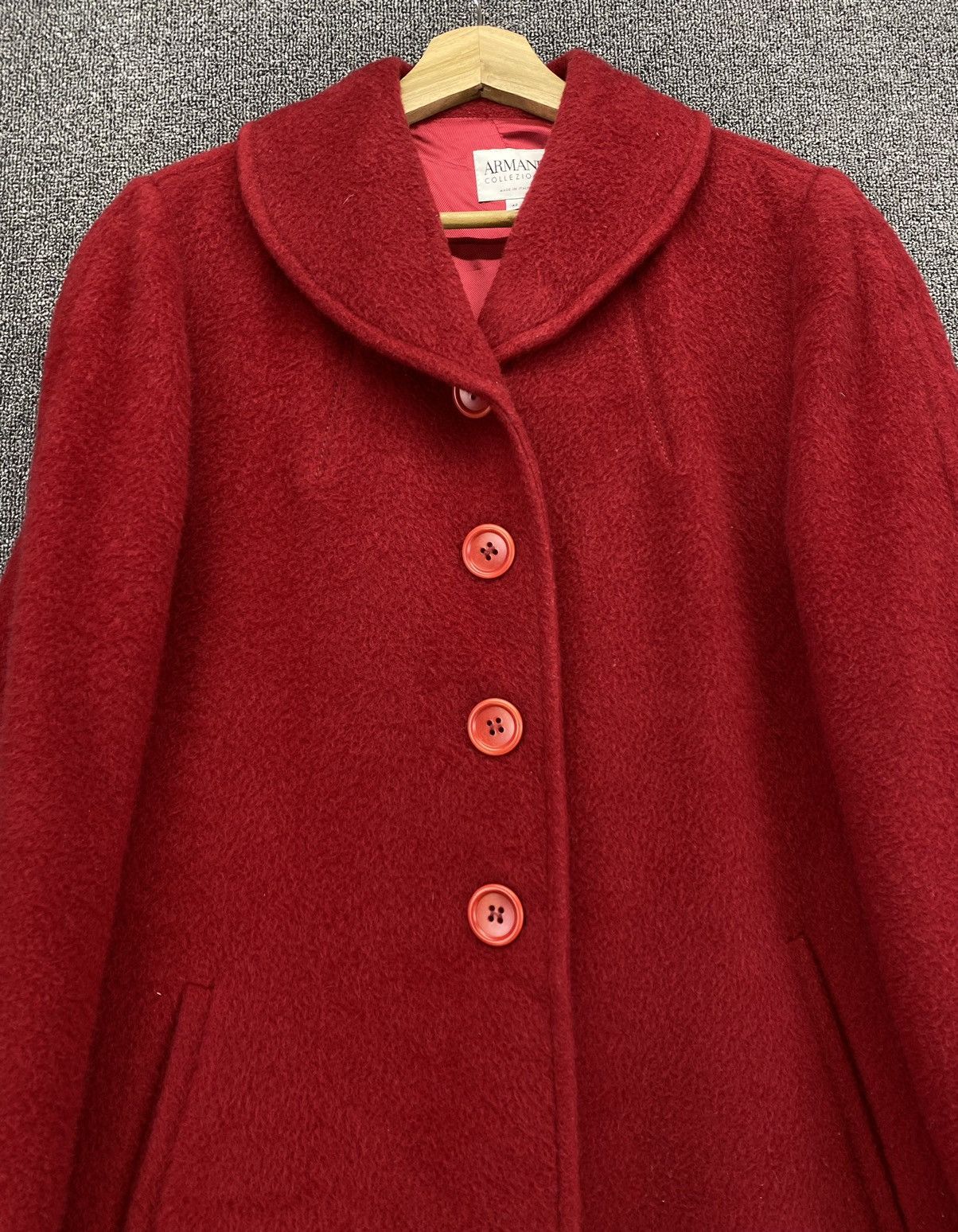 Armani Collezioni Vintage Armani Collezioni Italian Wool Coat Long Jacket Size M / US 6-8 / IT 42-44 - 6 Thumbnail
