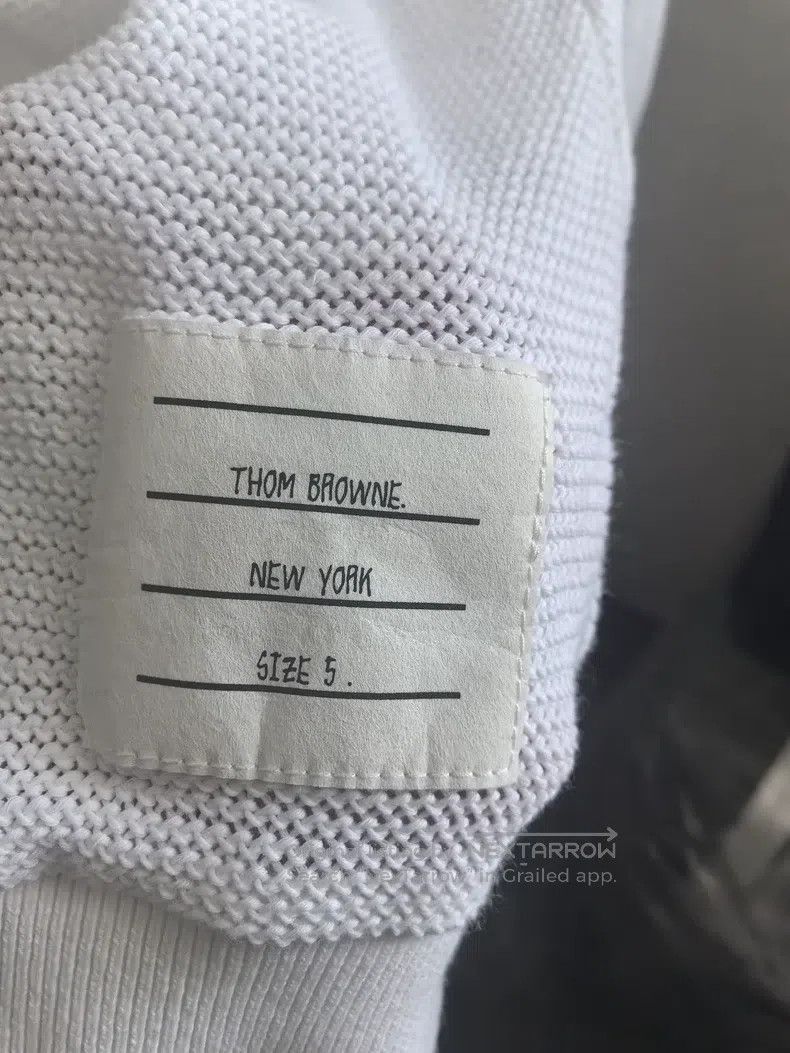 Thom Browne Thom Browne Classic Sleeve Logo Sweatshirt Size US XXL / EU 58 / 5 - 3 Thumbnail
