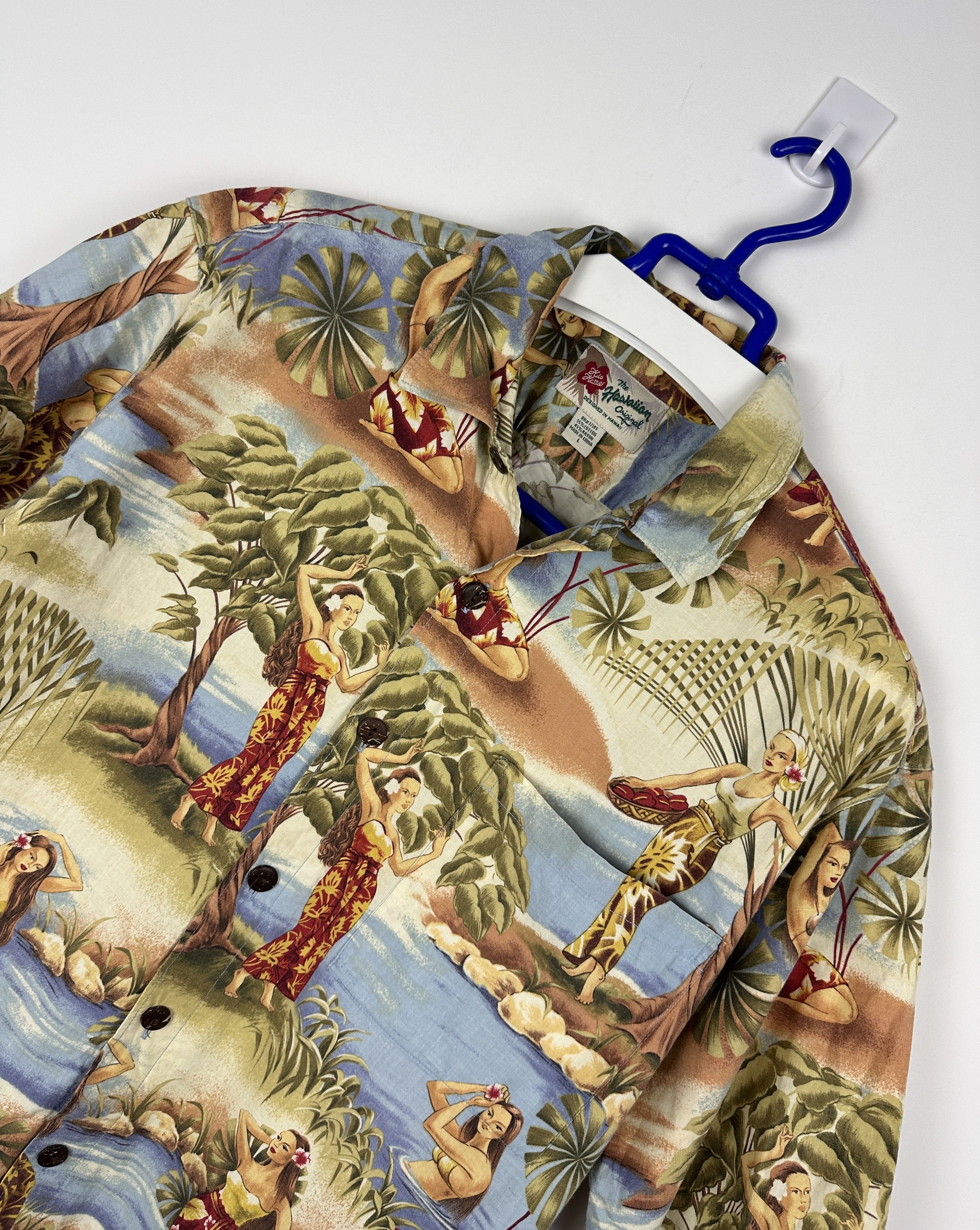Vintage RARE vintage hawaiian shirt retro 90s 80s miami vibe Size US L / EU 52-54 / 3 - 2 Thumbnail