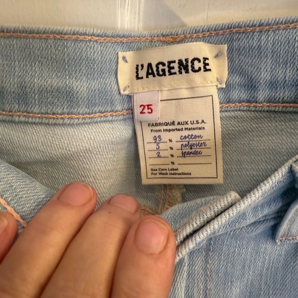 L'AGENCE Women's L'AGENCE Jeans, Size 25, Light Blue Size 25" / US 0 / IT 36 - 7 Thumbnail